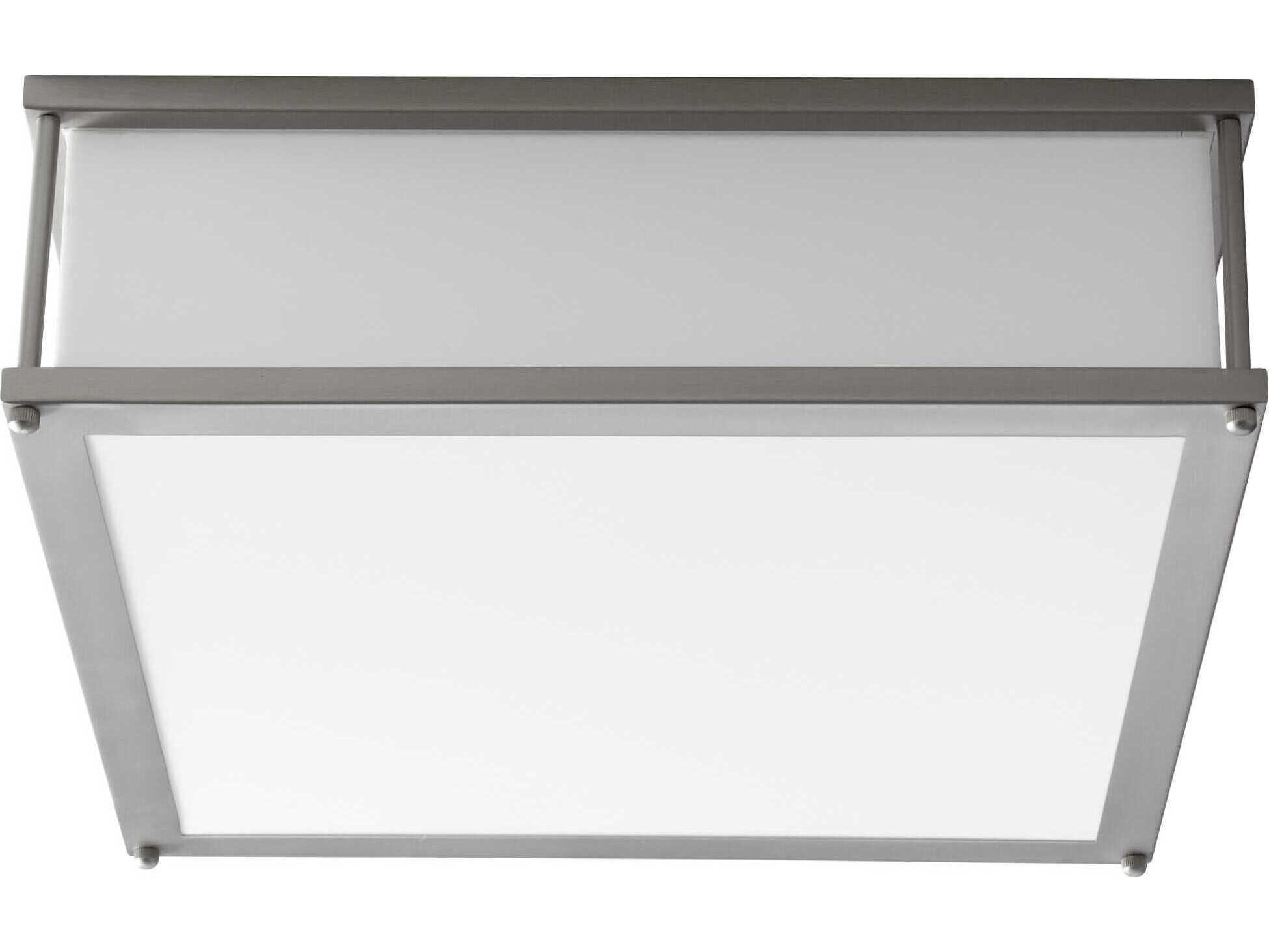 Oxygen by Quorum Modulo 2-Light Satin Nickel Flush Mount