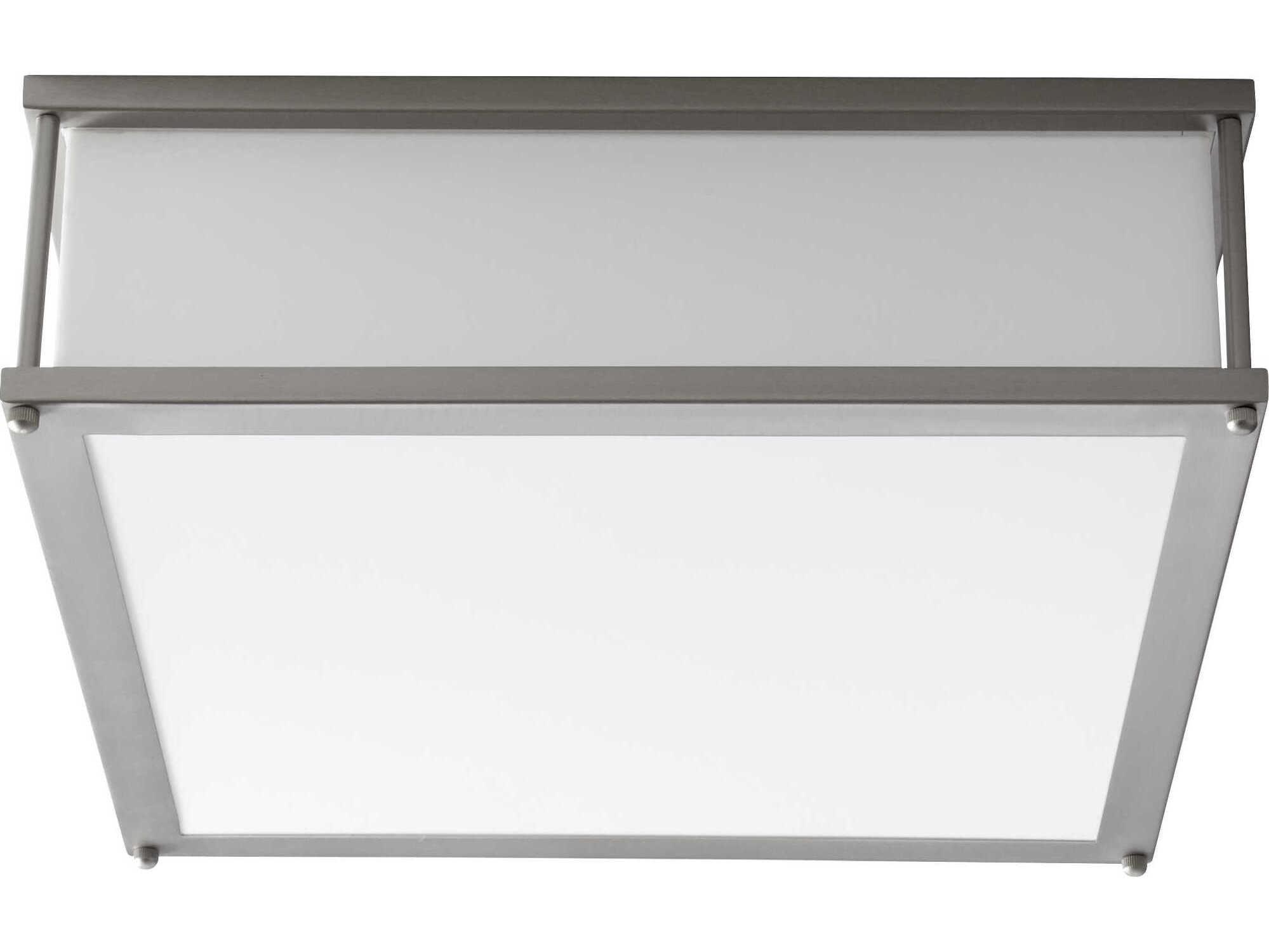 Oxygen by Quorum Modulo 2-Light Satin Nickel Flush Mount