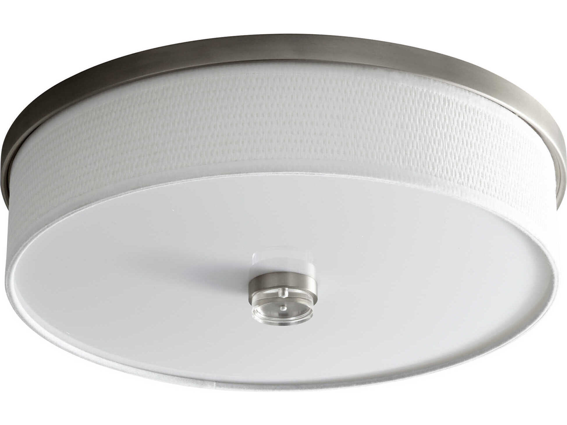 Oxygen by Quorum Echo 2-Light Satin Nickel Flush Mount