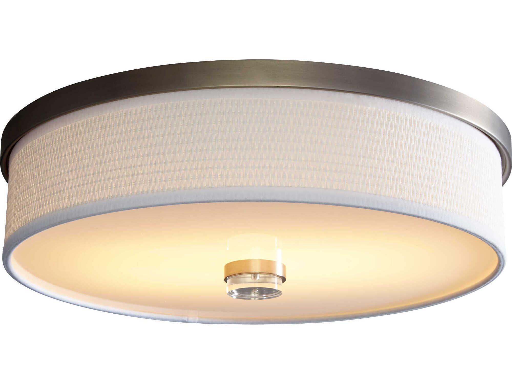 Oxygen by Quorum Echo 2-Light Satin Nickel Flush Mount
