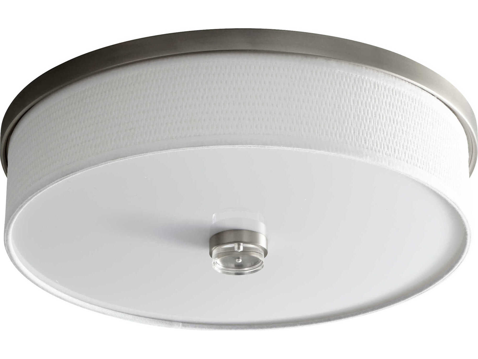 Oxygen by Quorum Echo 2-Light Satin Nickel Flush Mount