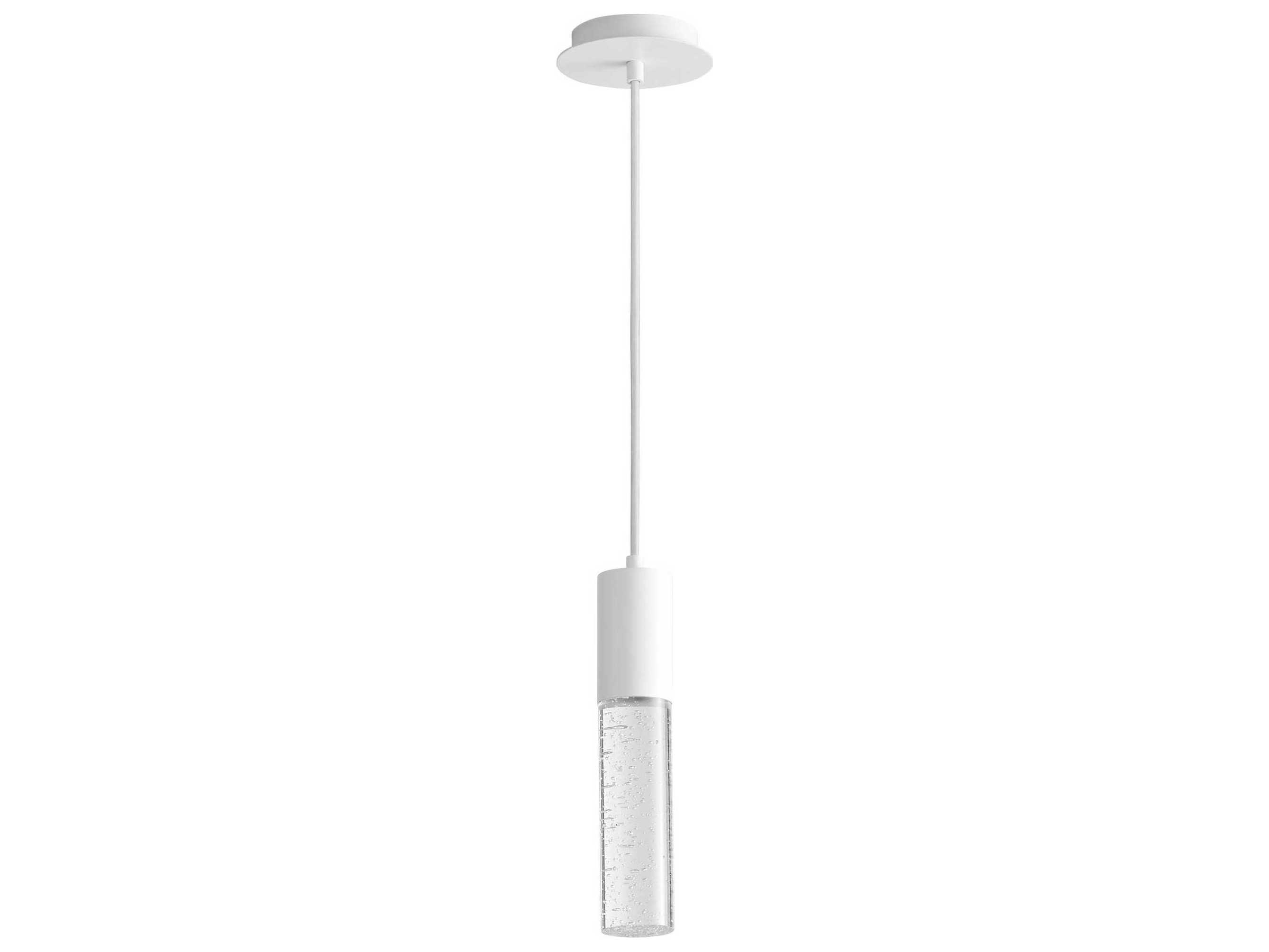 Oxygen by Quorum Spirit 1-Light White Cylinder Linear Mini Pendant