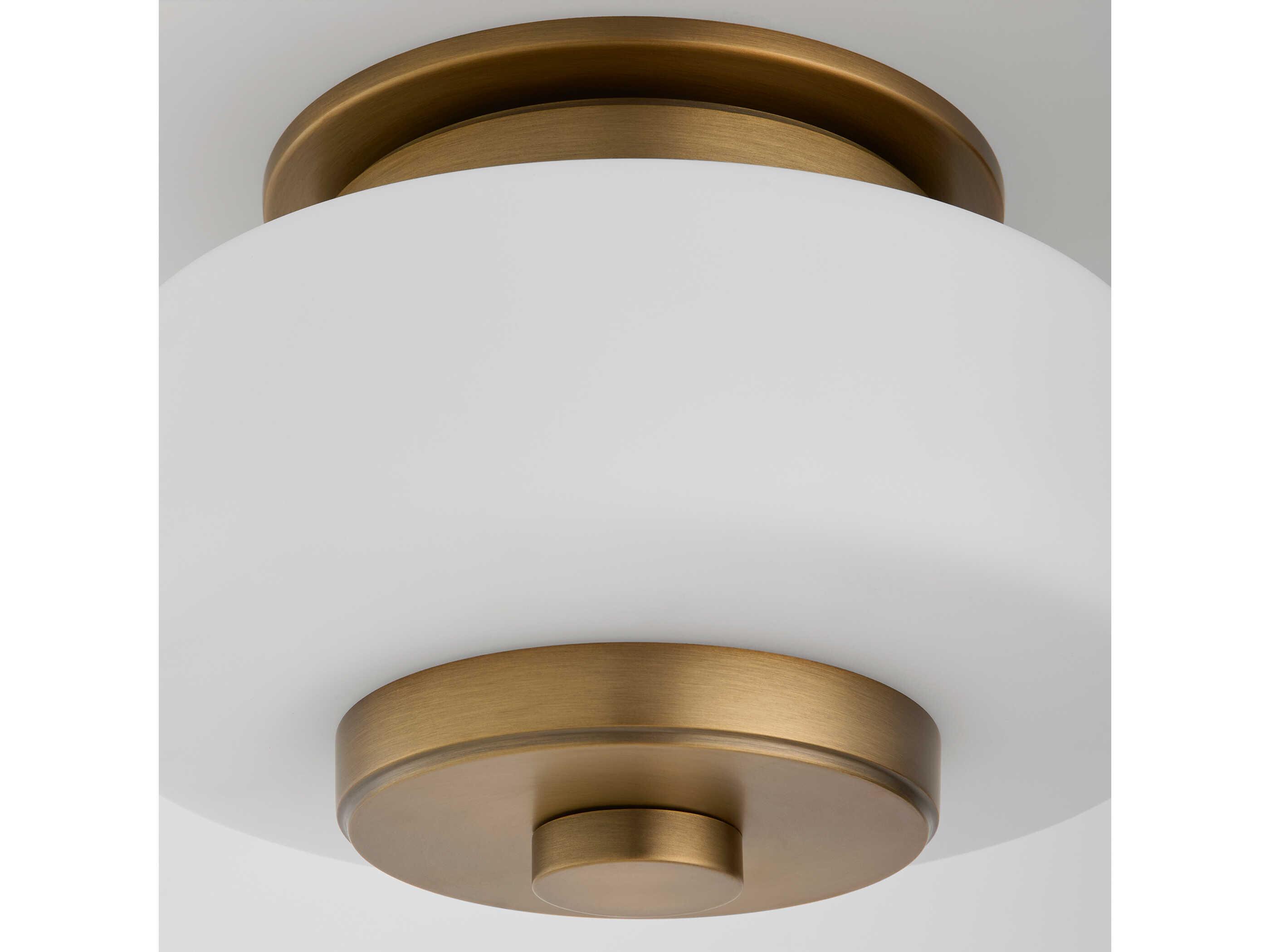 Oxygen by Quorum Favo Brushed Brass Geometric Pendant