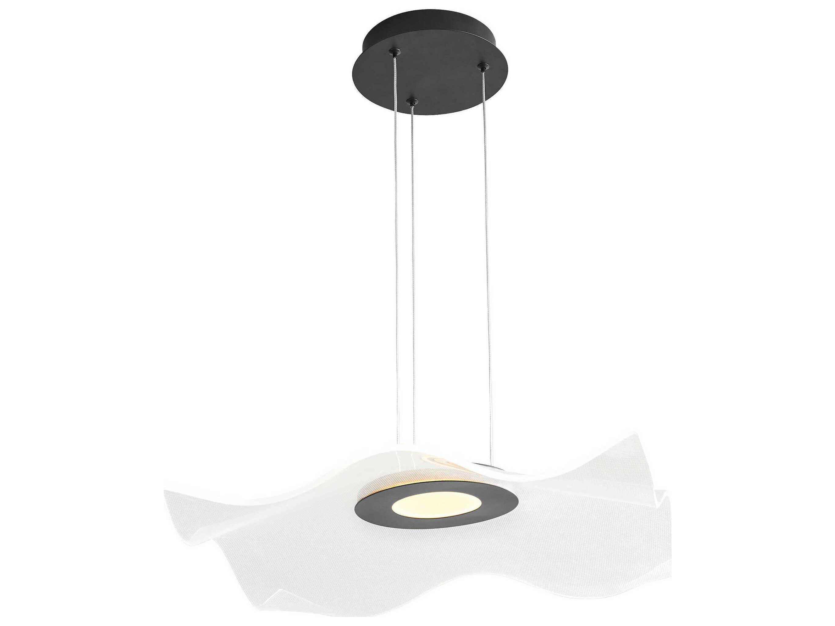 Oxygen by Quorum Medusa 1-Light Black Pendant