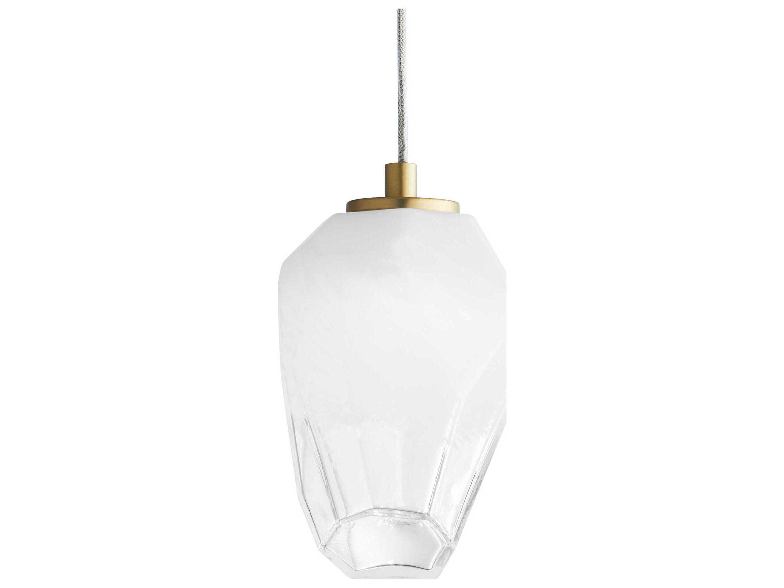 Oxygen by Quorum Vivo 1-Light Aged Brass Mini Pendant