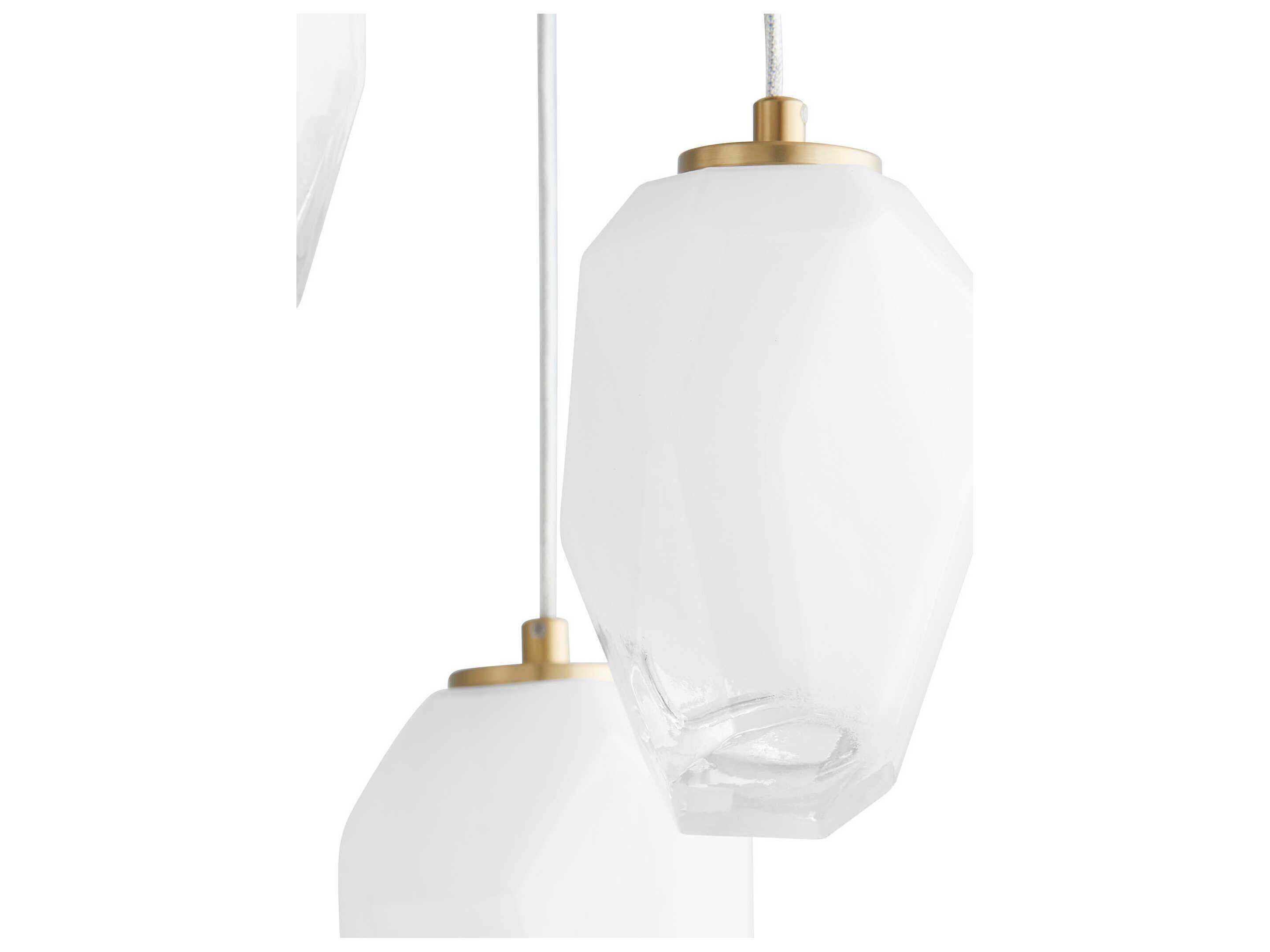 Oxygen by Quorum Vivo 5-Light Aged Brass Pendant