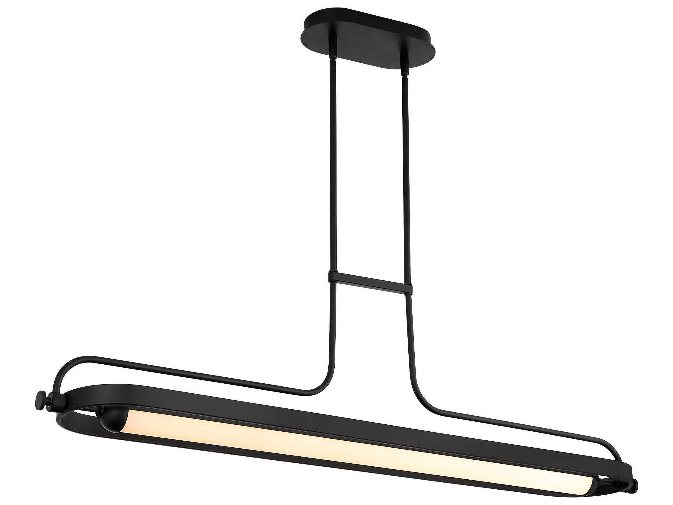 Oxygen by Quorum Braem Black Linear Island Pendant