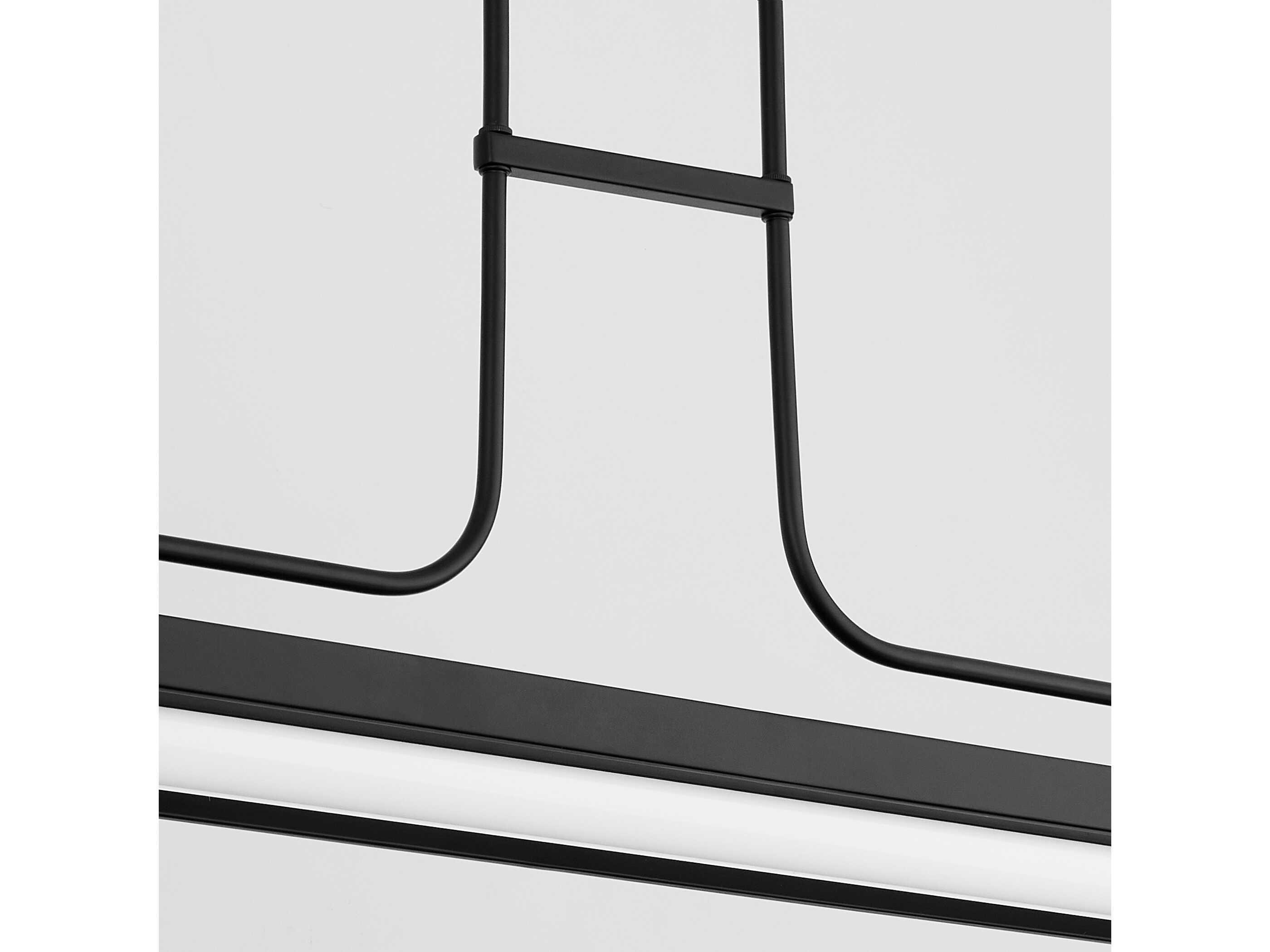 Oxygen by Quorum Braem Black Linear Island Pendant