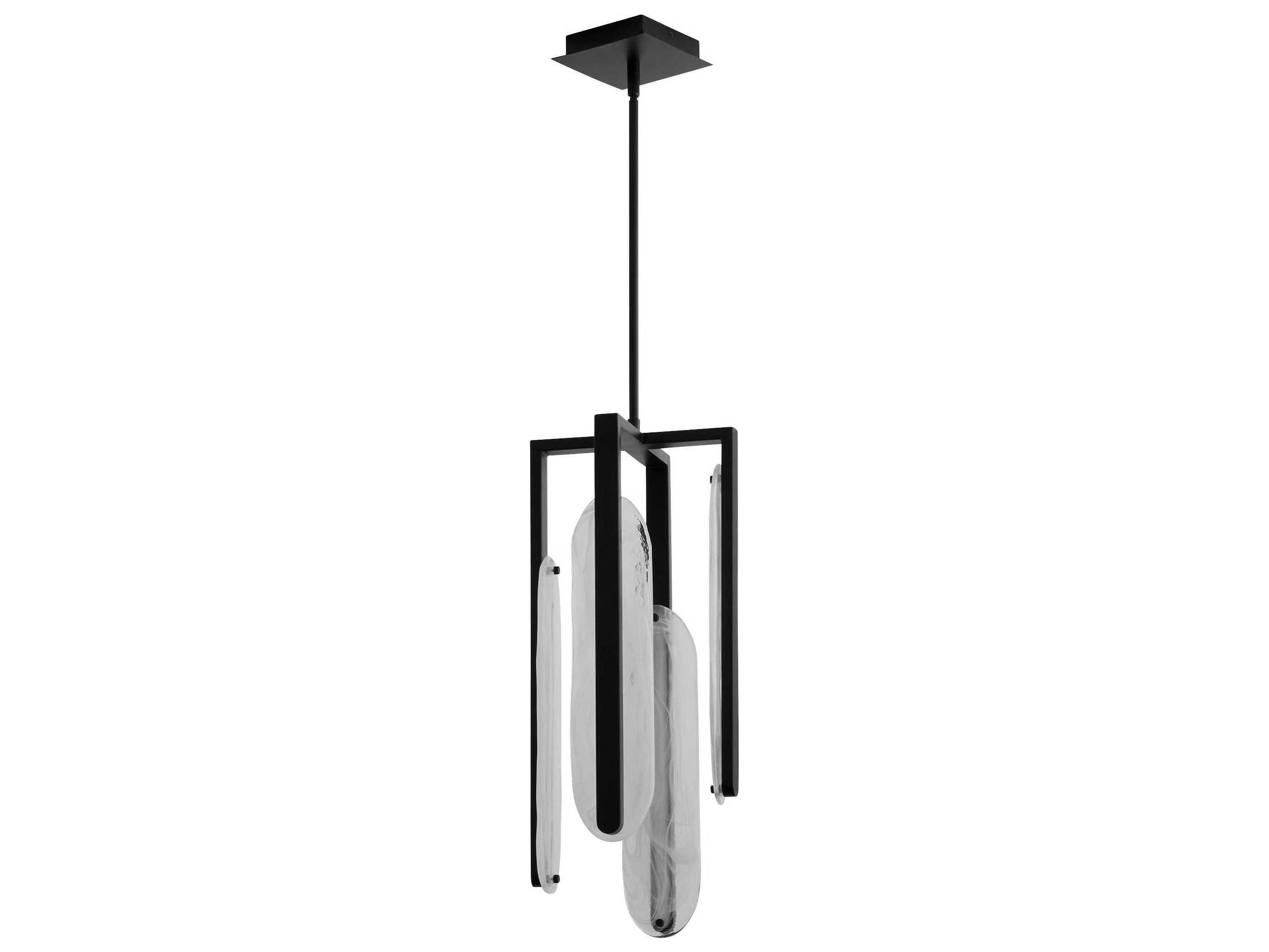 Oxygen by Quorum Avian 4-Light Black Geometric Pendant