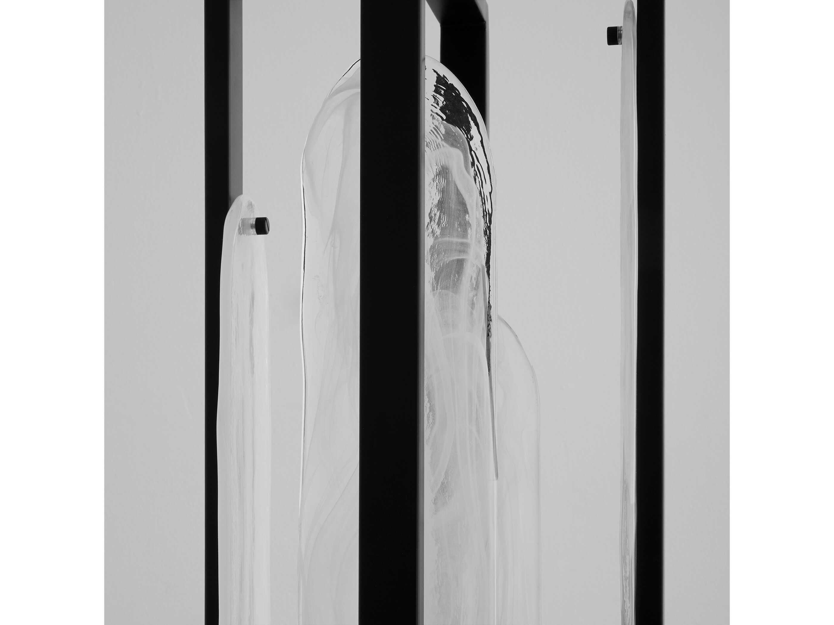 Oxygen by Quorum Avian 4-Light Black Geometric Pendant