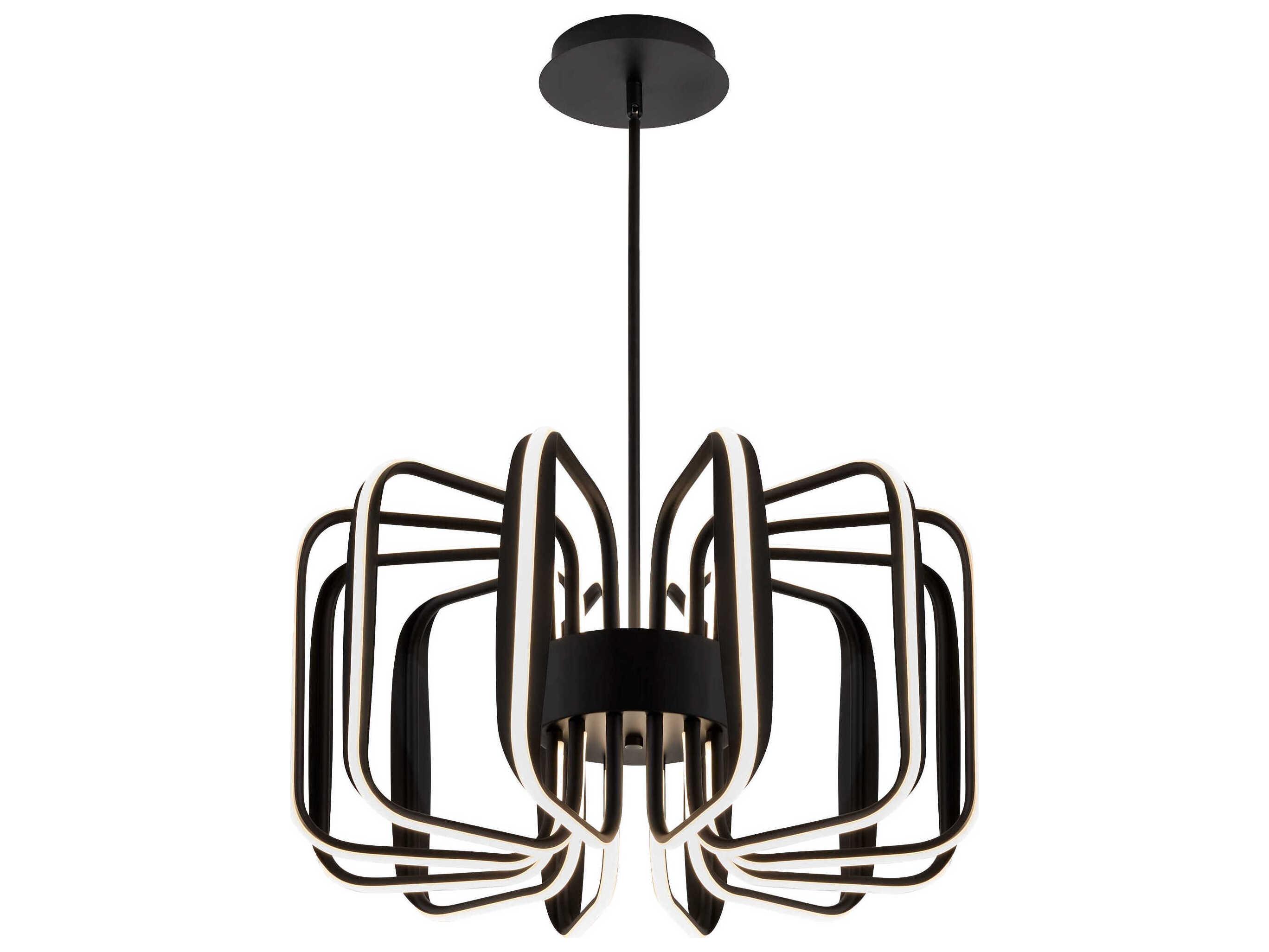 Oxygen by Quorum Roto 12-Light Black Pendant