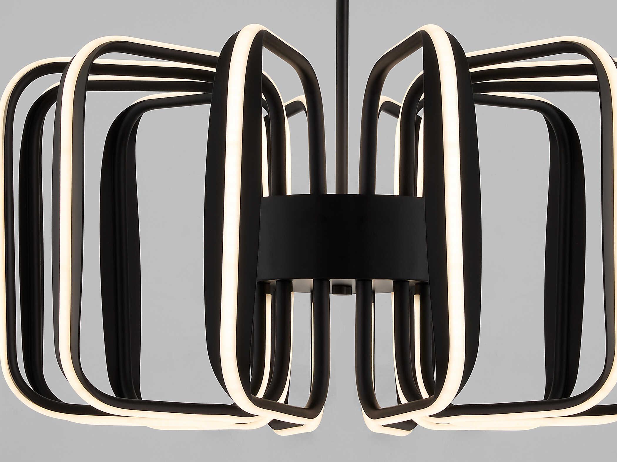 Oxygen by Quorum Roto 12-Light Black Pendant