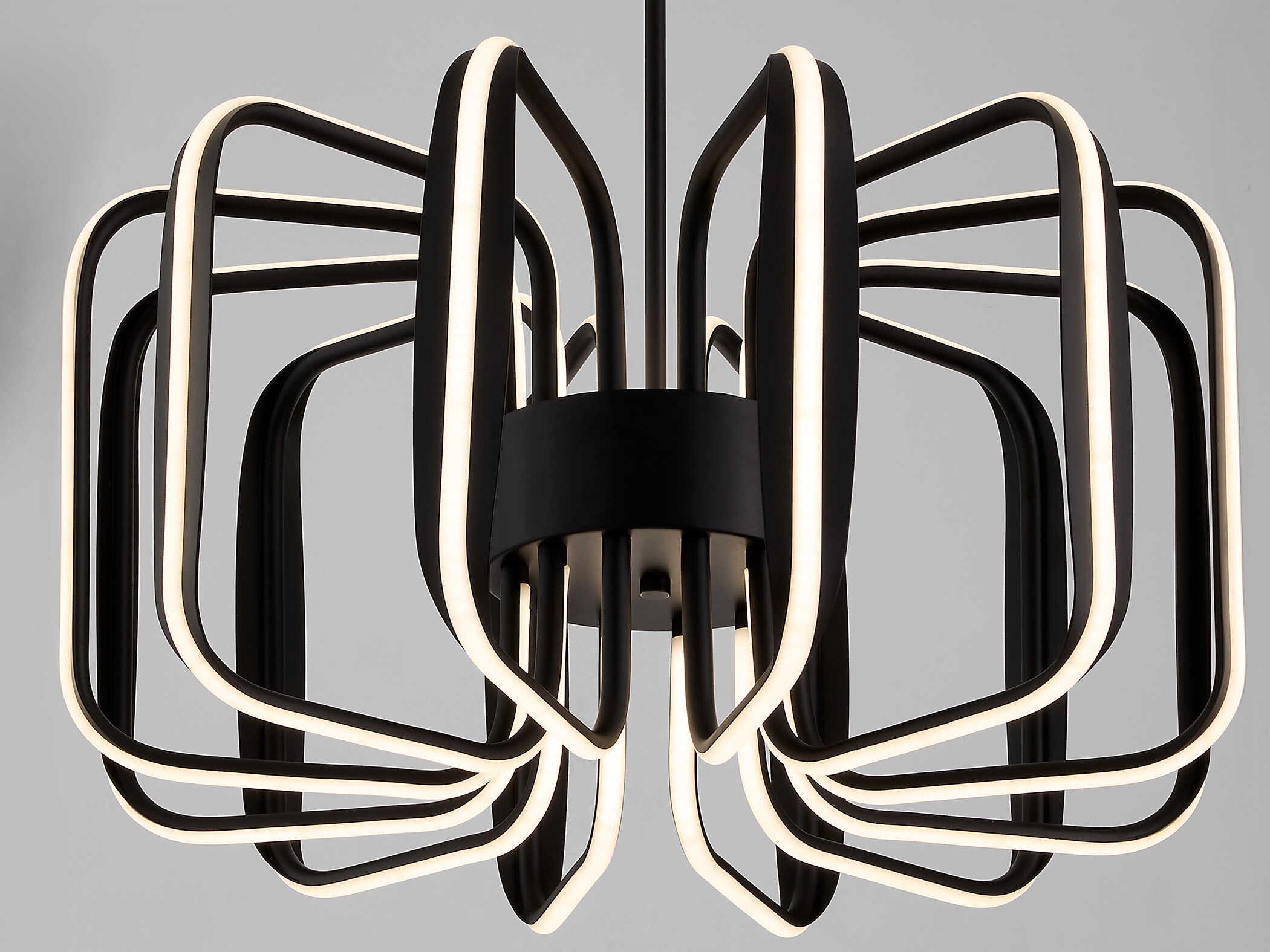 Oxygen by Quorum Roto 12-Light Black Pendant