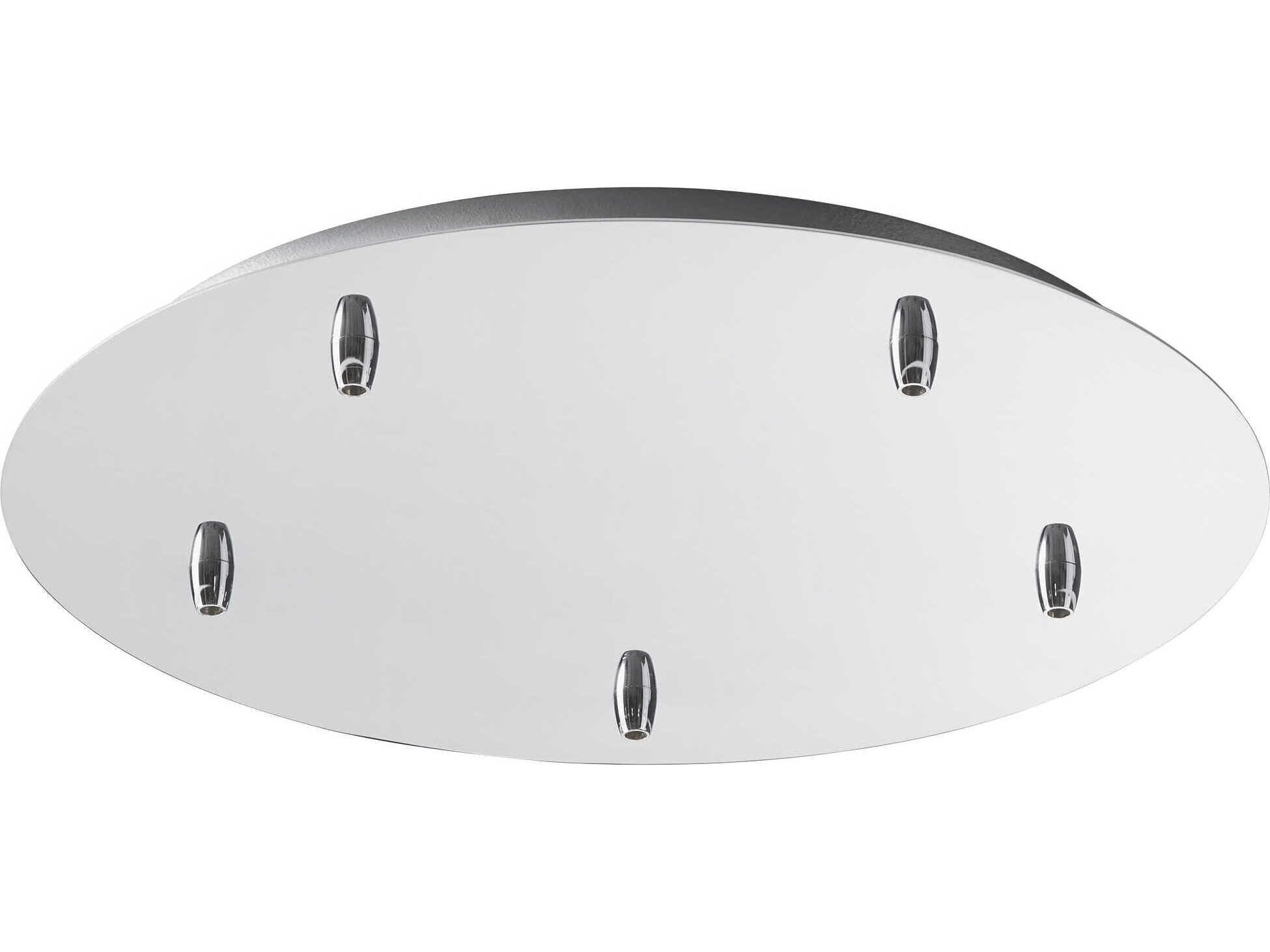 Oxygen by Quorum Polished Chrome 5-Light Pendant Canopy