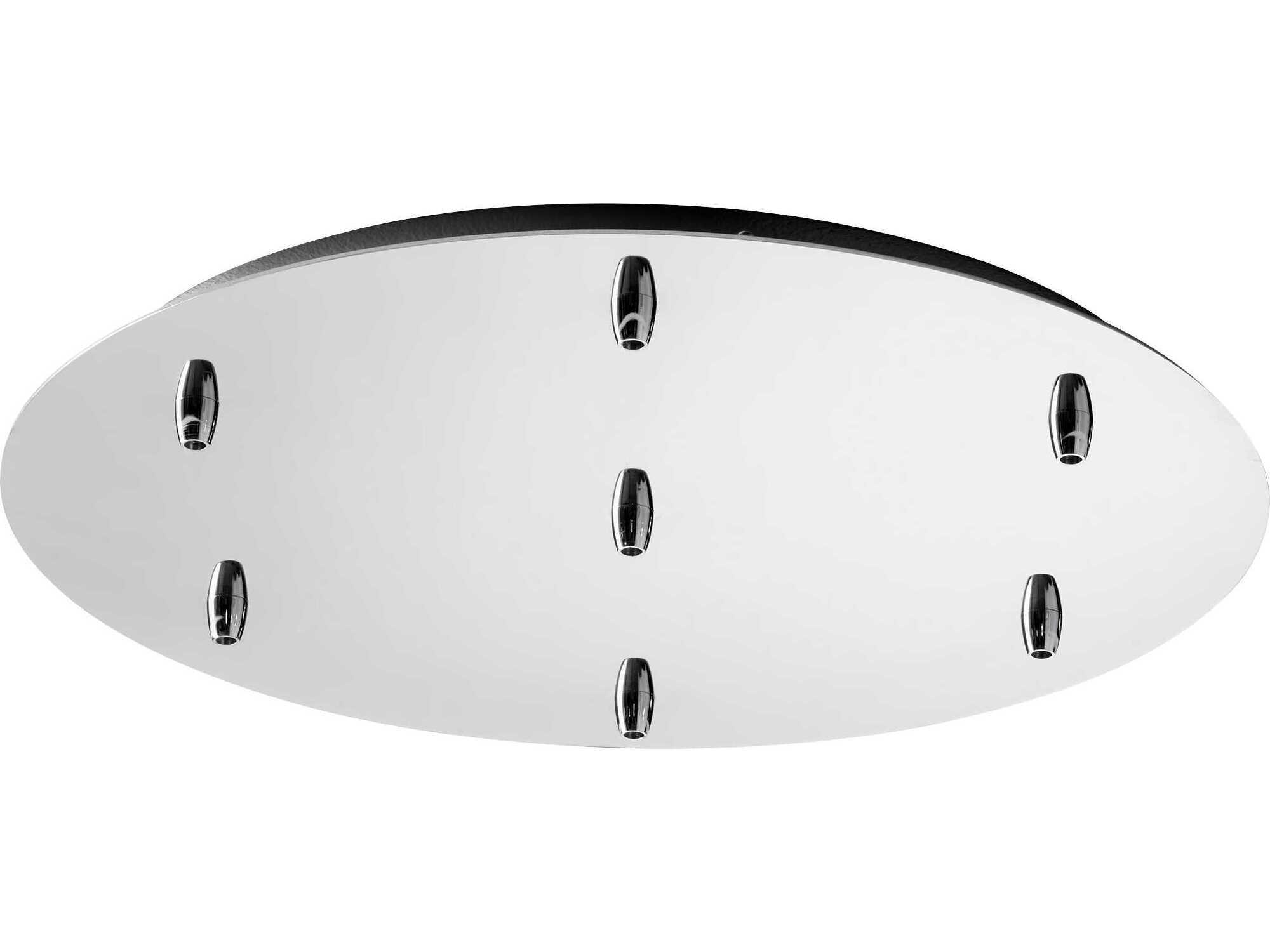 Oxygen by Quorum Polished Chrome 7-Light Pendant Canopy