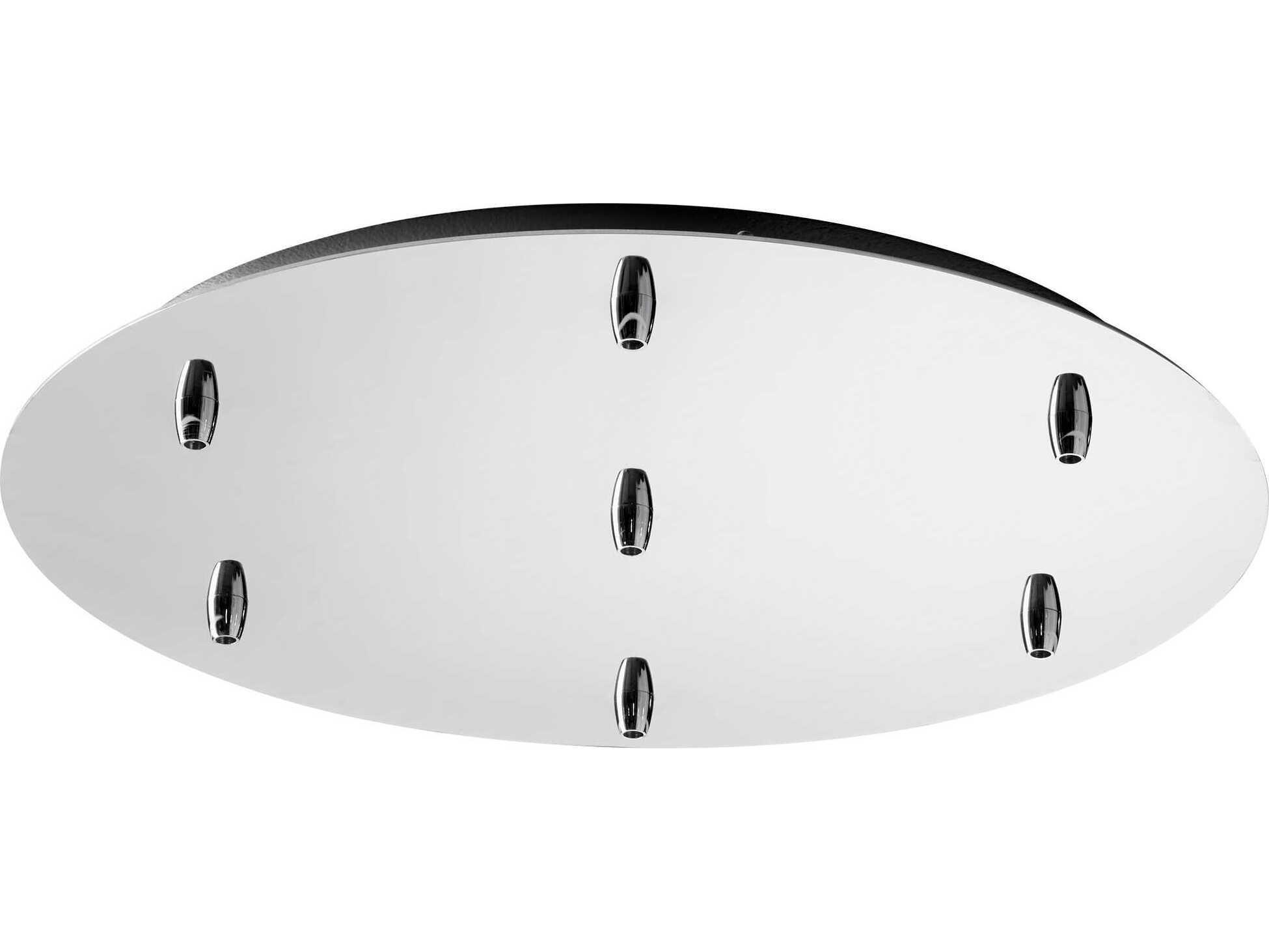Oxygen by Quorum Polished Chrome 7-Light Pendant Canopy