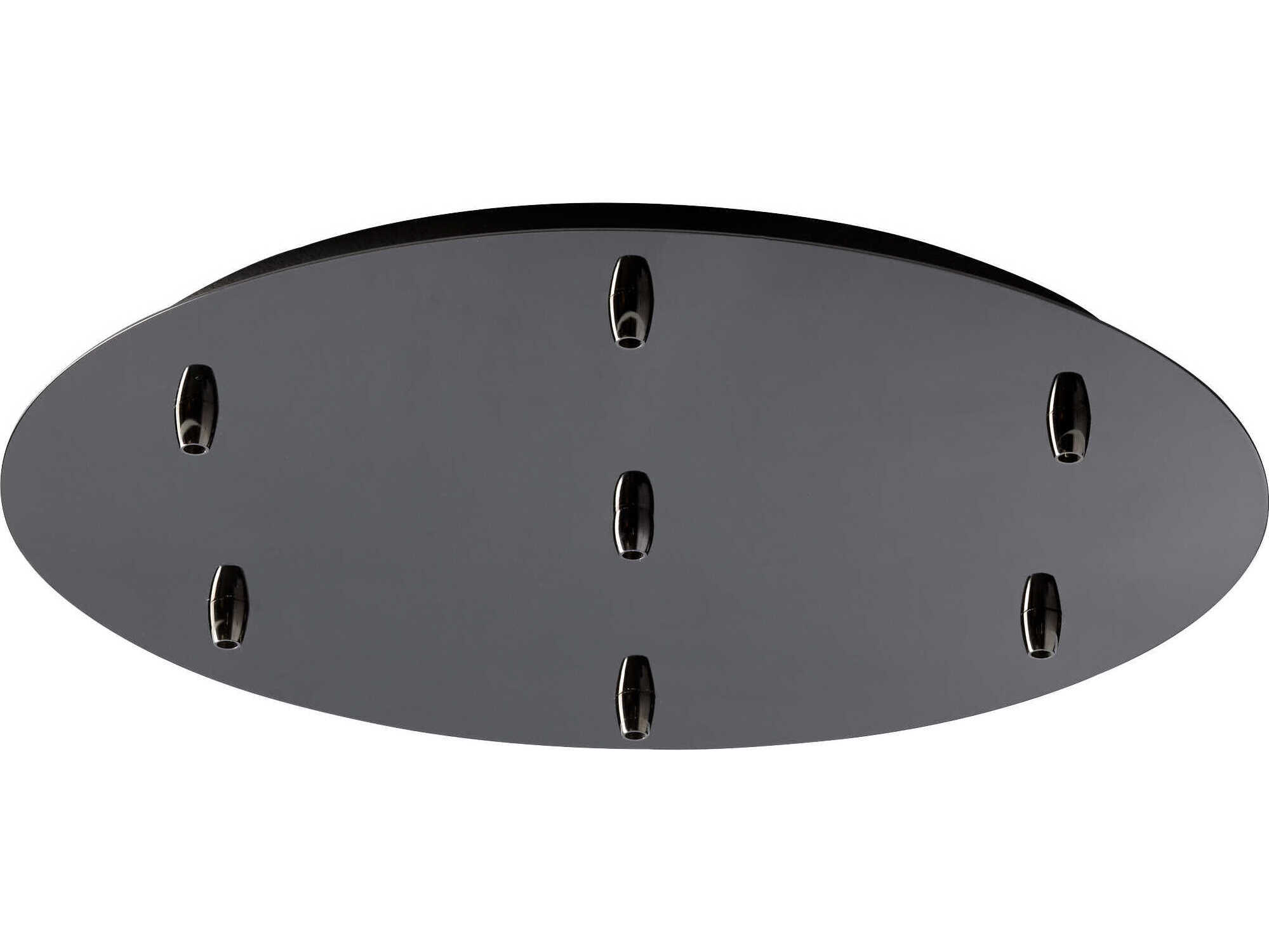 Oxygen by Quorum Gunmetal 7-Light Pendant Canopy