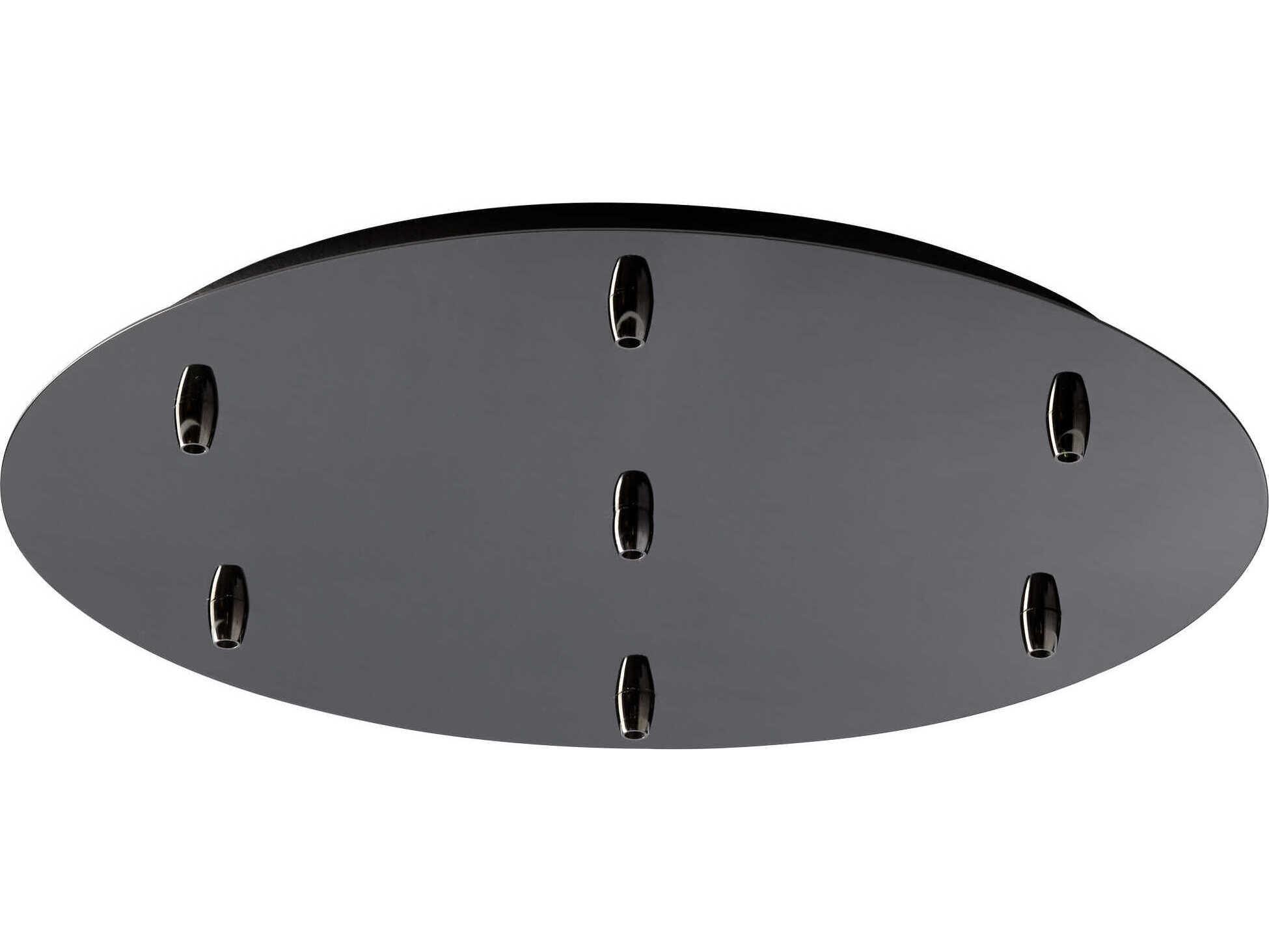 Oxygen by Quorum Gunmetal 7-Light Pendant Canopy