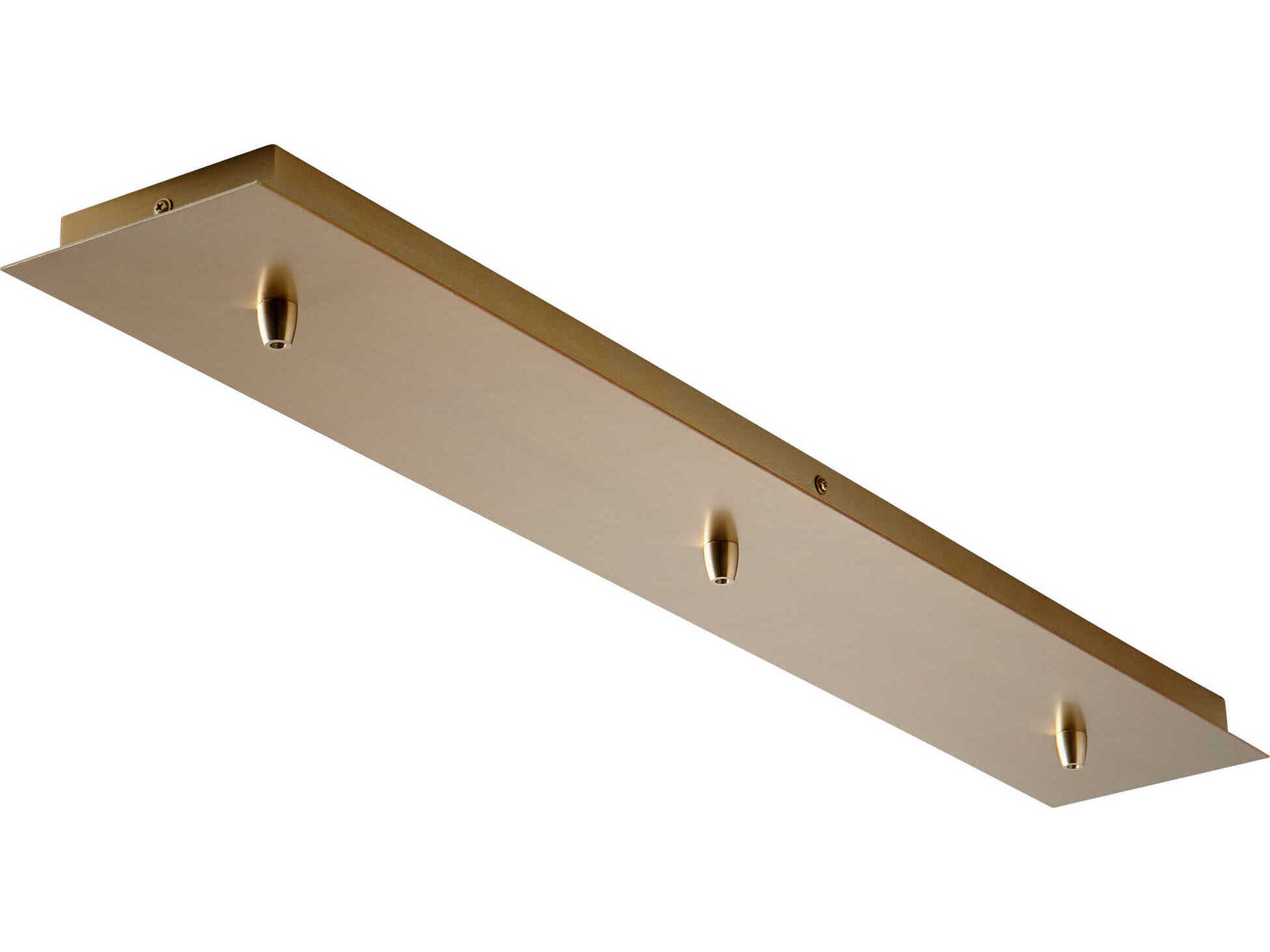 Oxygen by Quorum Aged Brass 3-Light Linear Canopy