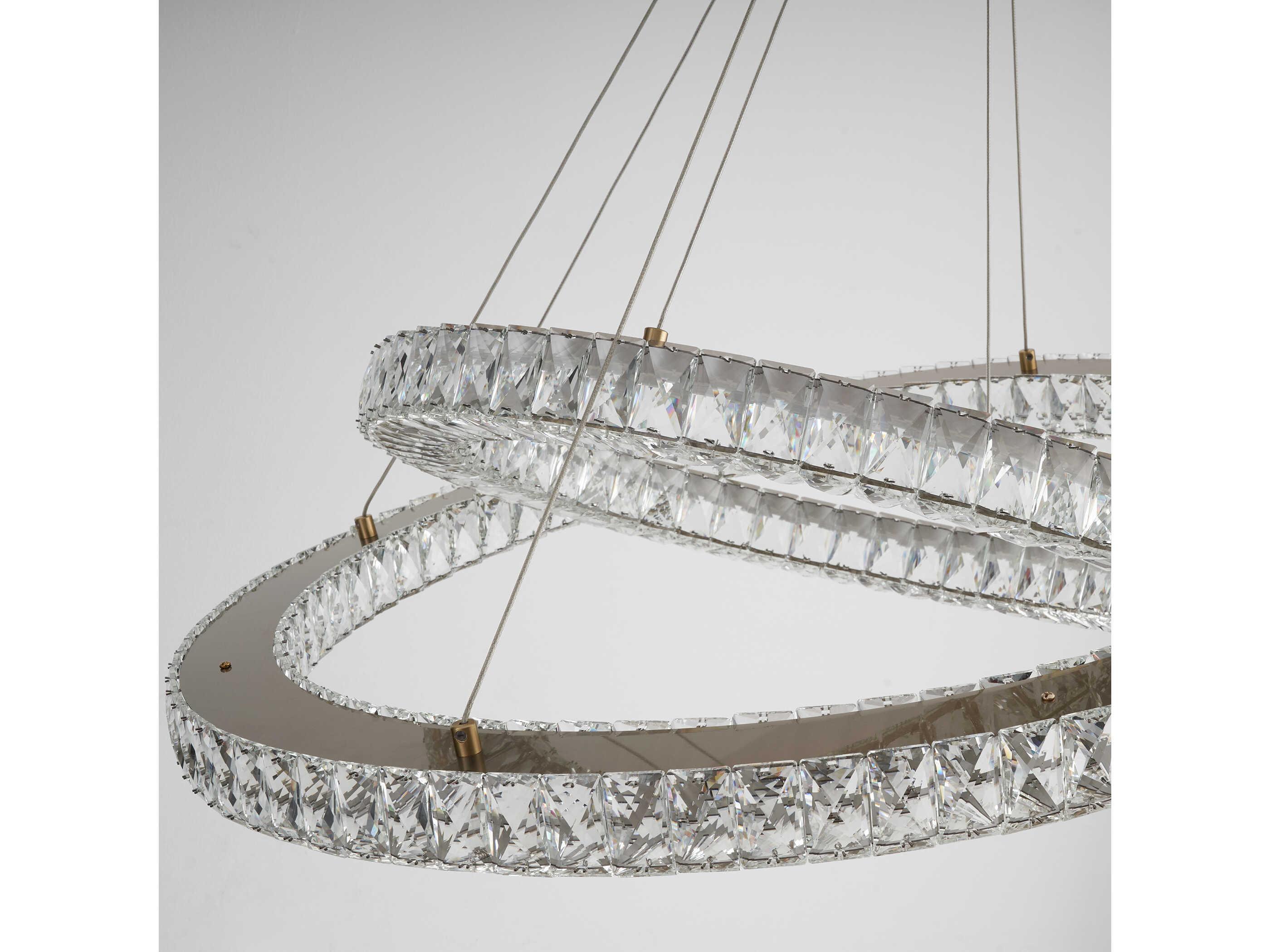 Oxygen by Quorum Elan 2-Light Aged Brass Round Pendant