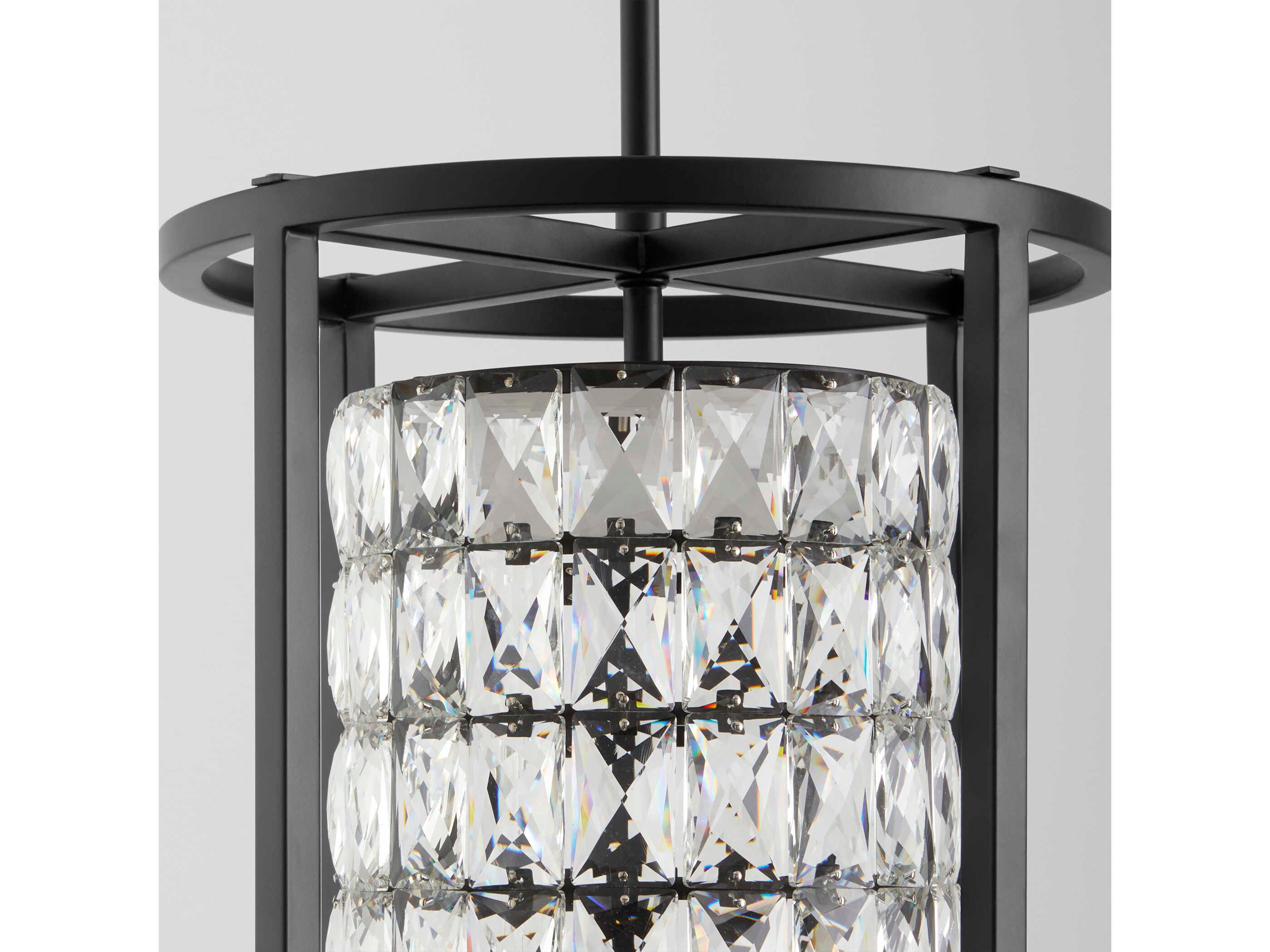 Oxygen by Quorum Elan 1-Light Black Mini Pendant