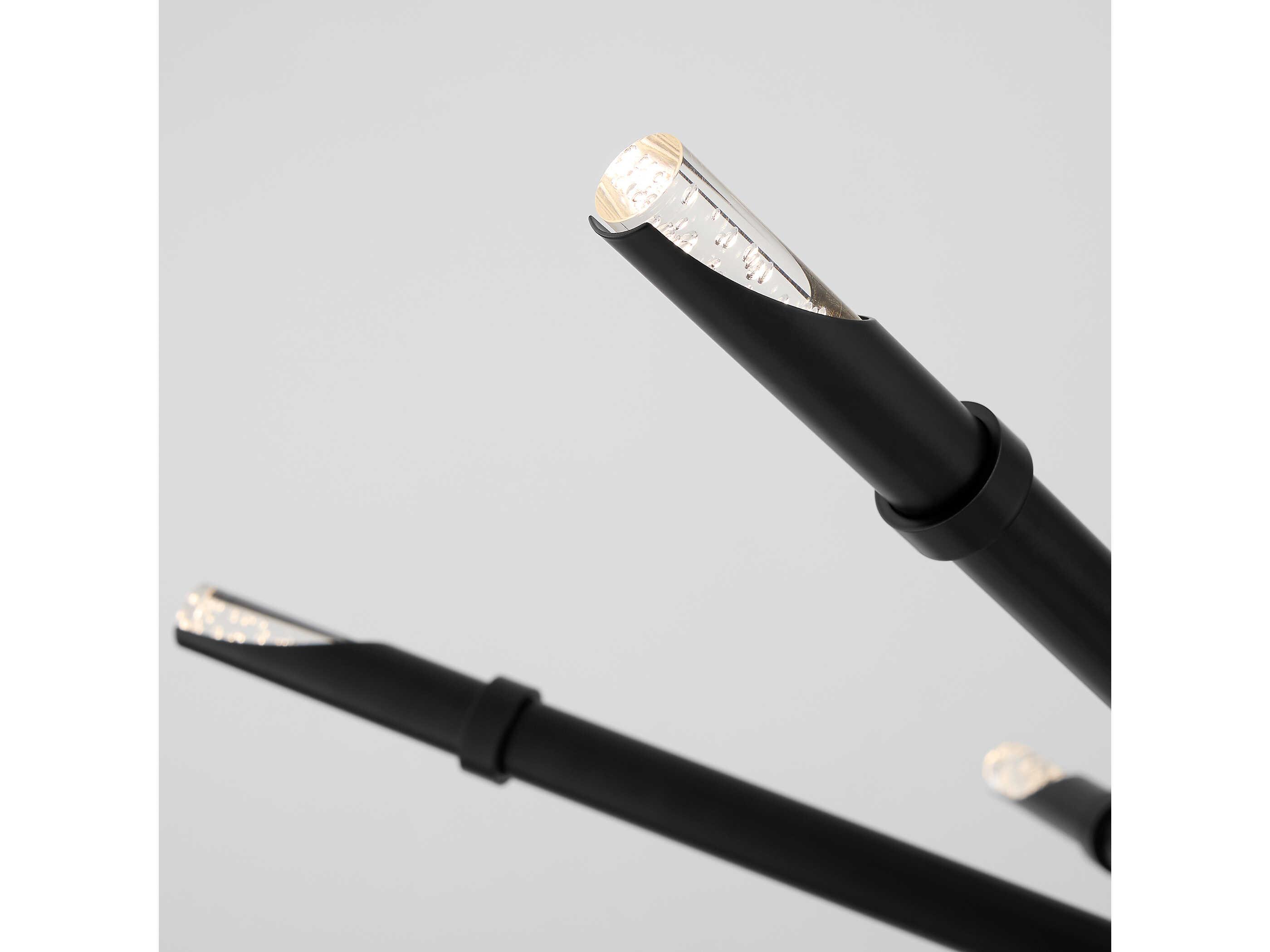 Oxygen by Quorum Ionis 12-Light Black Sputnik Pendant