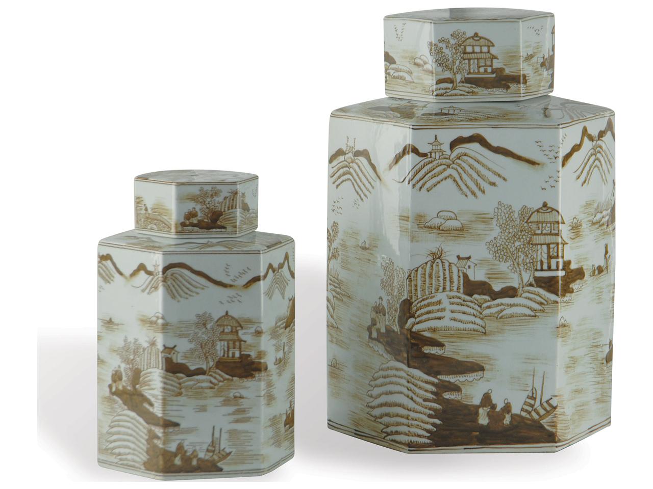 Port 68 Canton Brown Jar Large