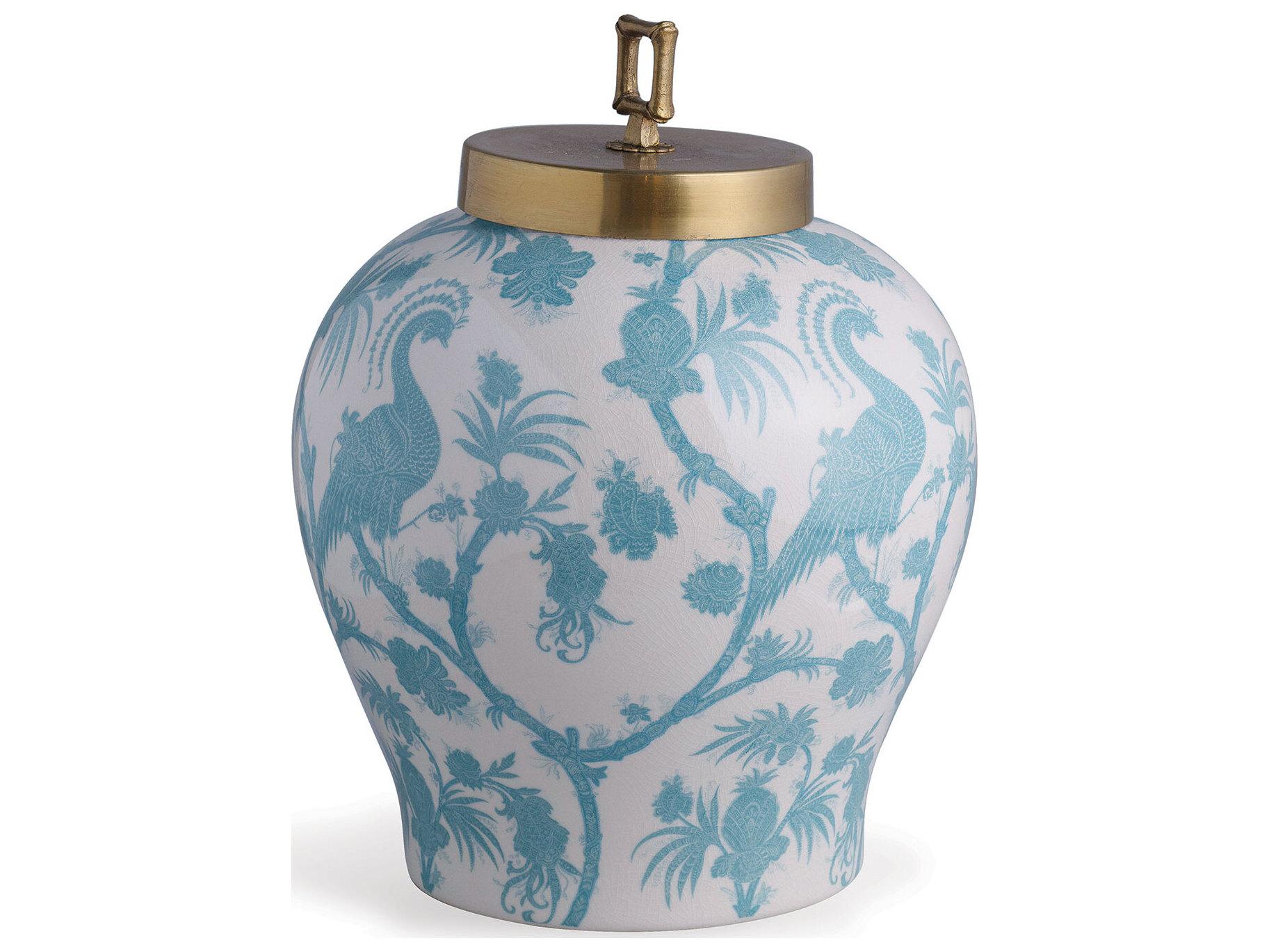 Port 68 Balinese Peacock Turquoise Jar