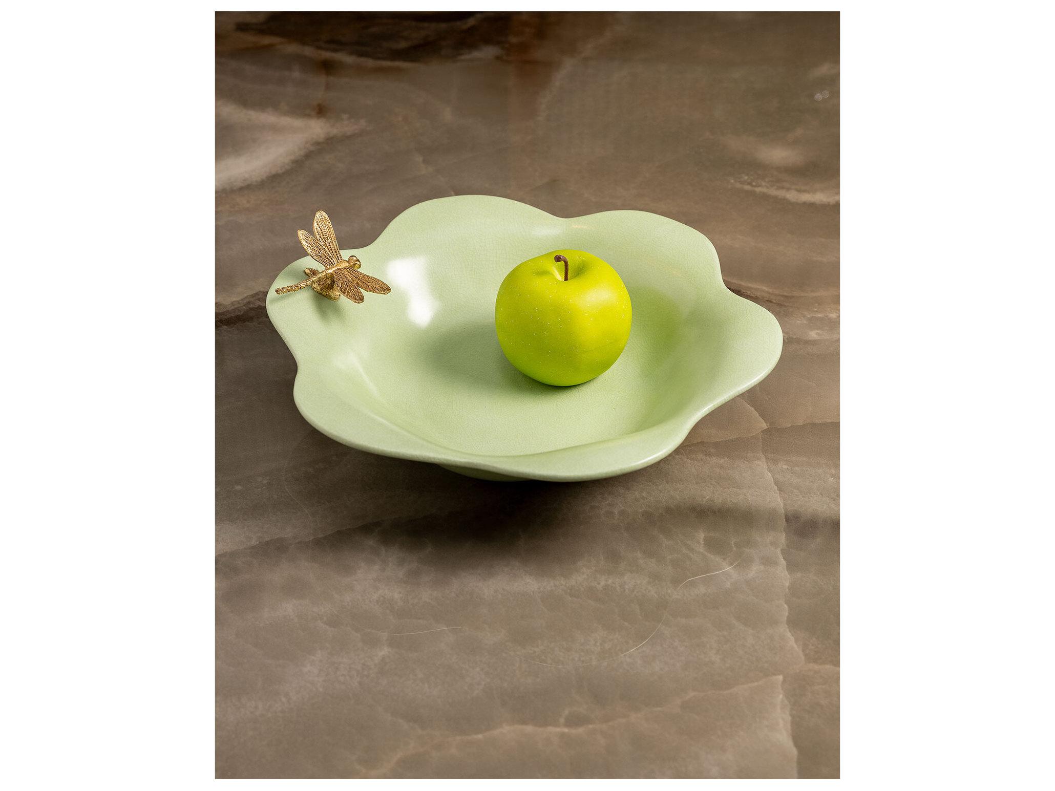 Port 68 Dragonfly Celadon Green Bowl