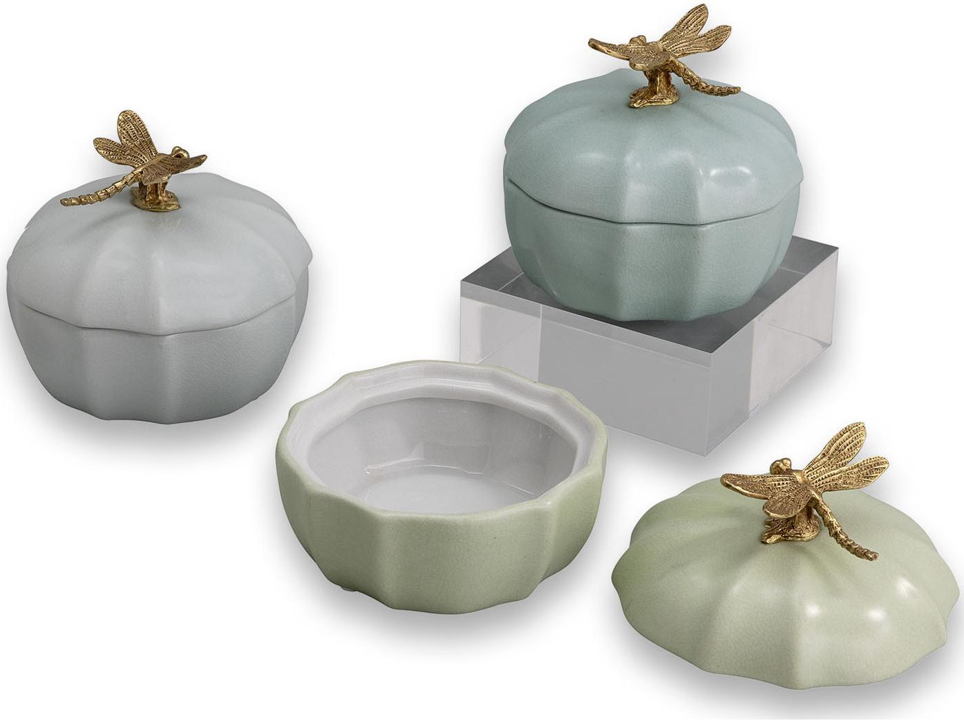 Port 68 Dragonfly Scallop Boxes Set/3