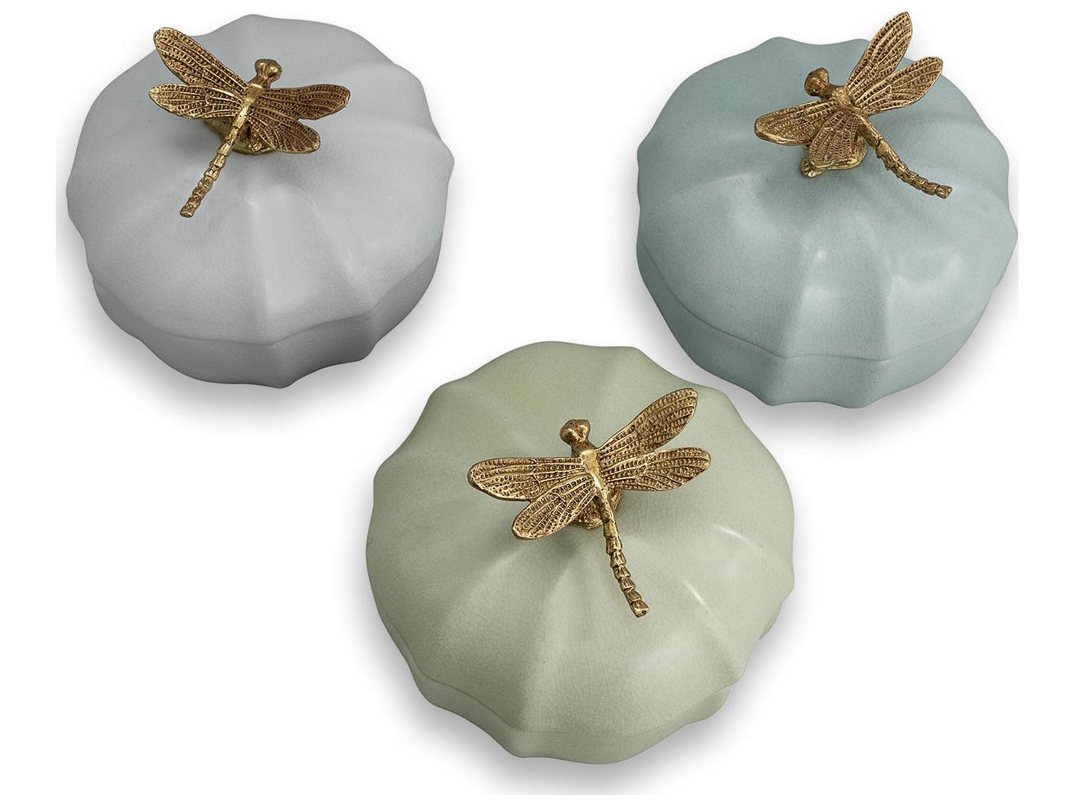 Port 68 Dragonfly Scallop Boxes Set/3