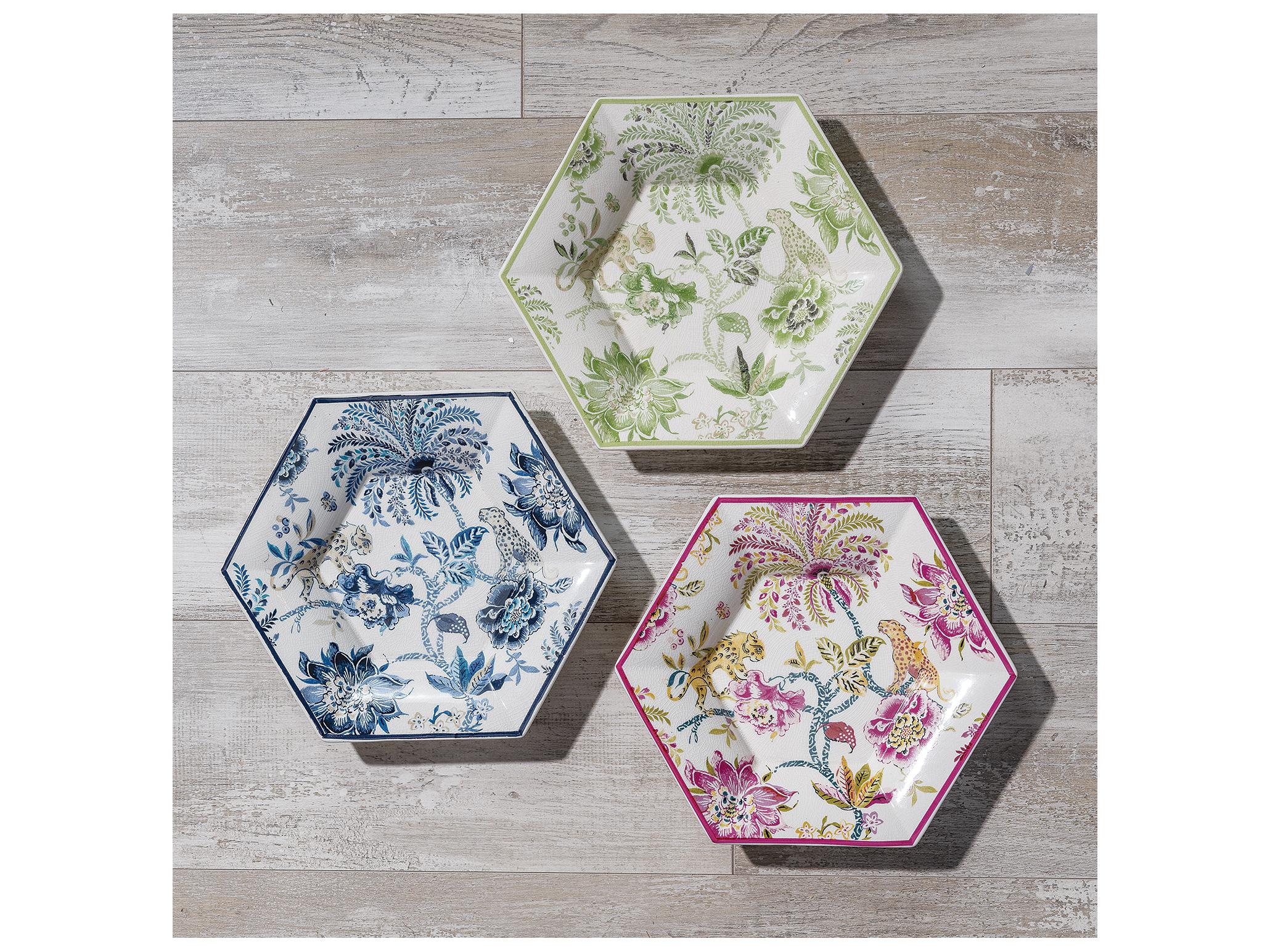 Port 68 Braganza Hex Plates Set/3