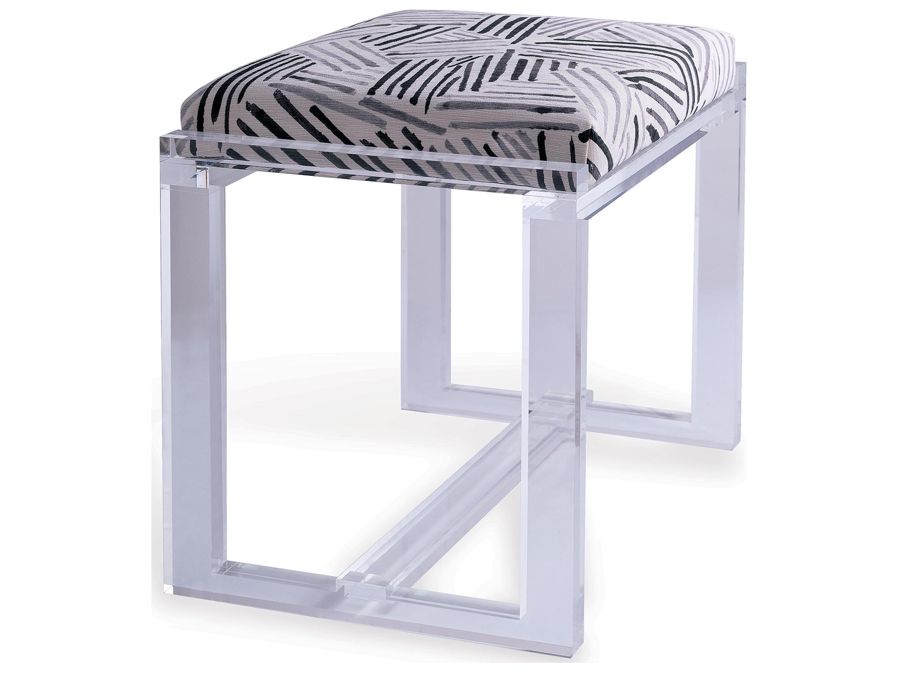 Port 68 Glencoe Lucite Bench - Glacometti Kit/19"H X 18"W X 16"D