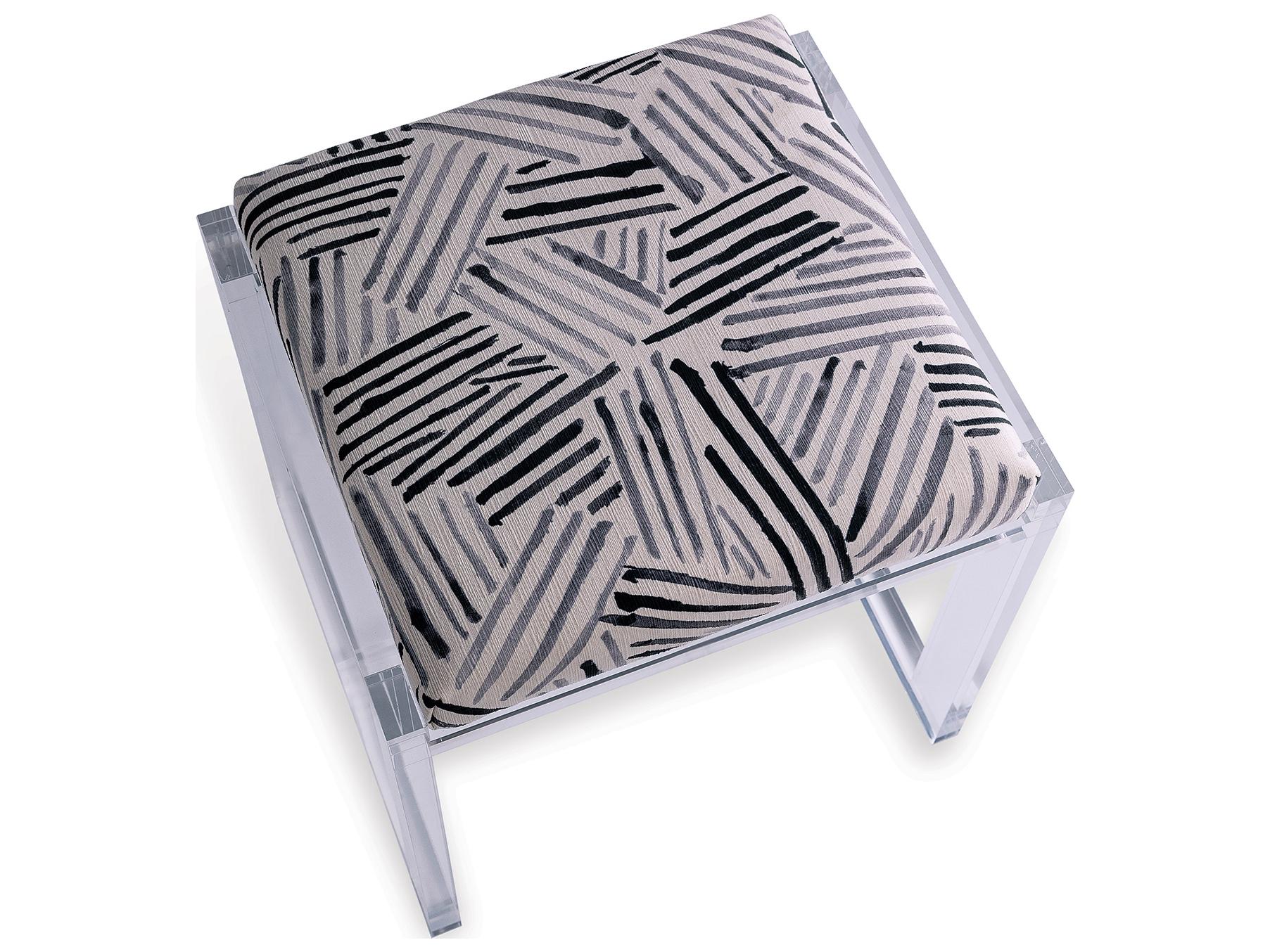 Port 68 Glencoe Lucite Bench - Glacometti Kit/19"H X 18"W X 16"D