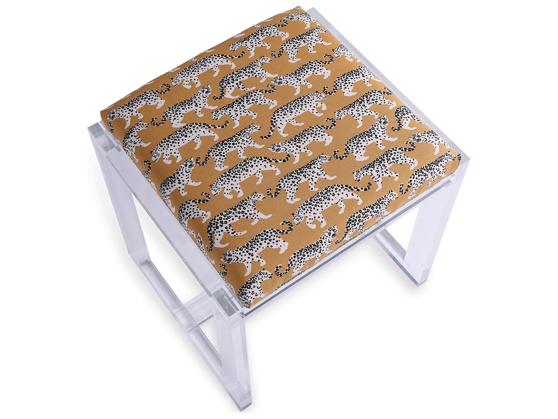 Port 68 Glencoe Lucite Bench - Prowling Khaki Kit/19"H X 18"W X 16"D