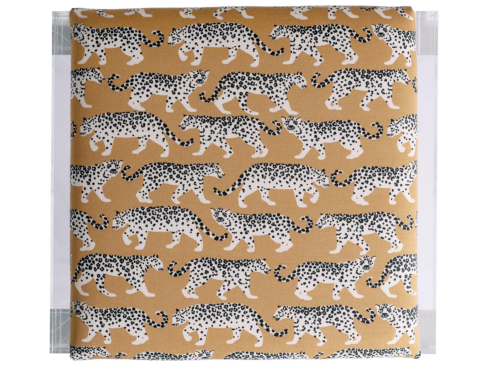 Port 68 Glencoe Lucite Bench - Prowling Khaki Kit/19"H X 18"W X 16"D