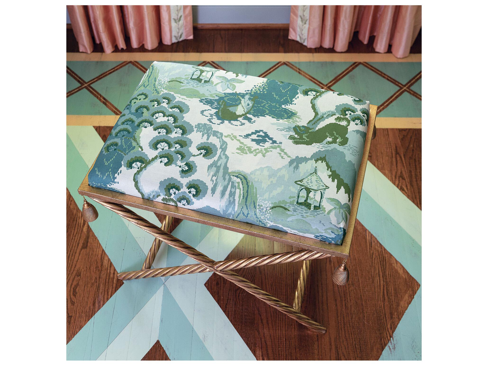 Port 68 Delfern Gold Bench-- Road To Canton Celadon--Kit