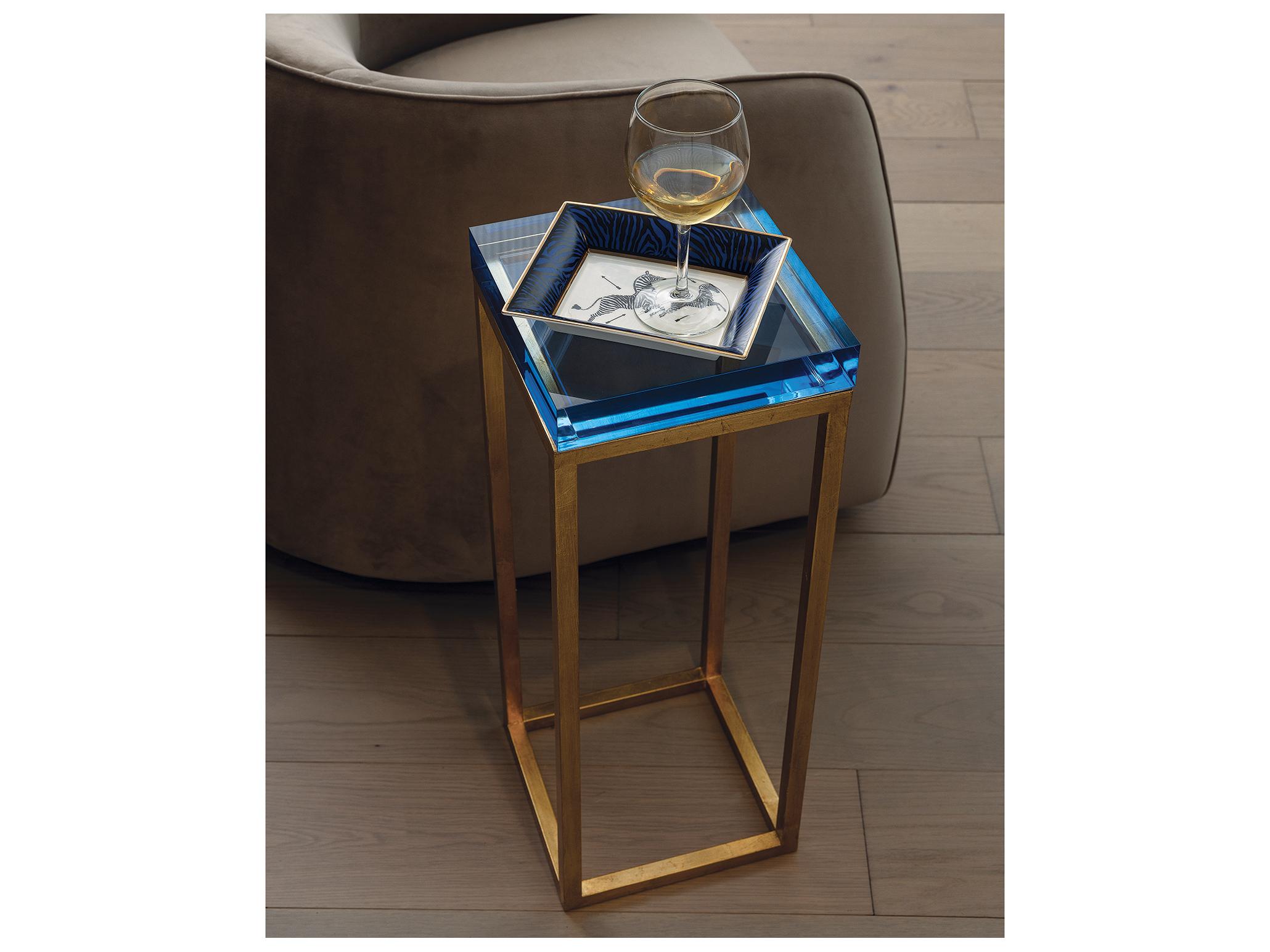 Port 68 Blake Brass/Crystal Table