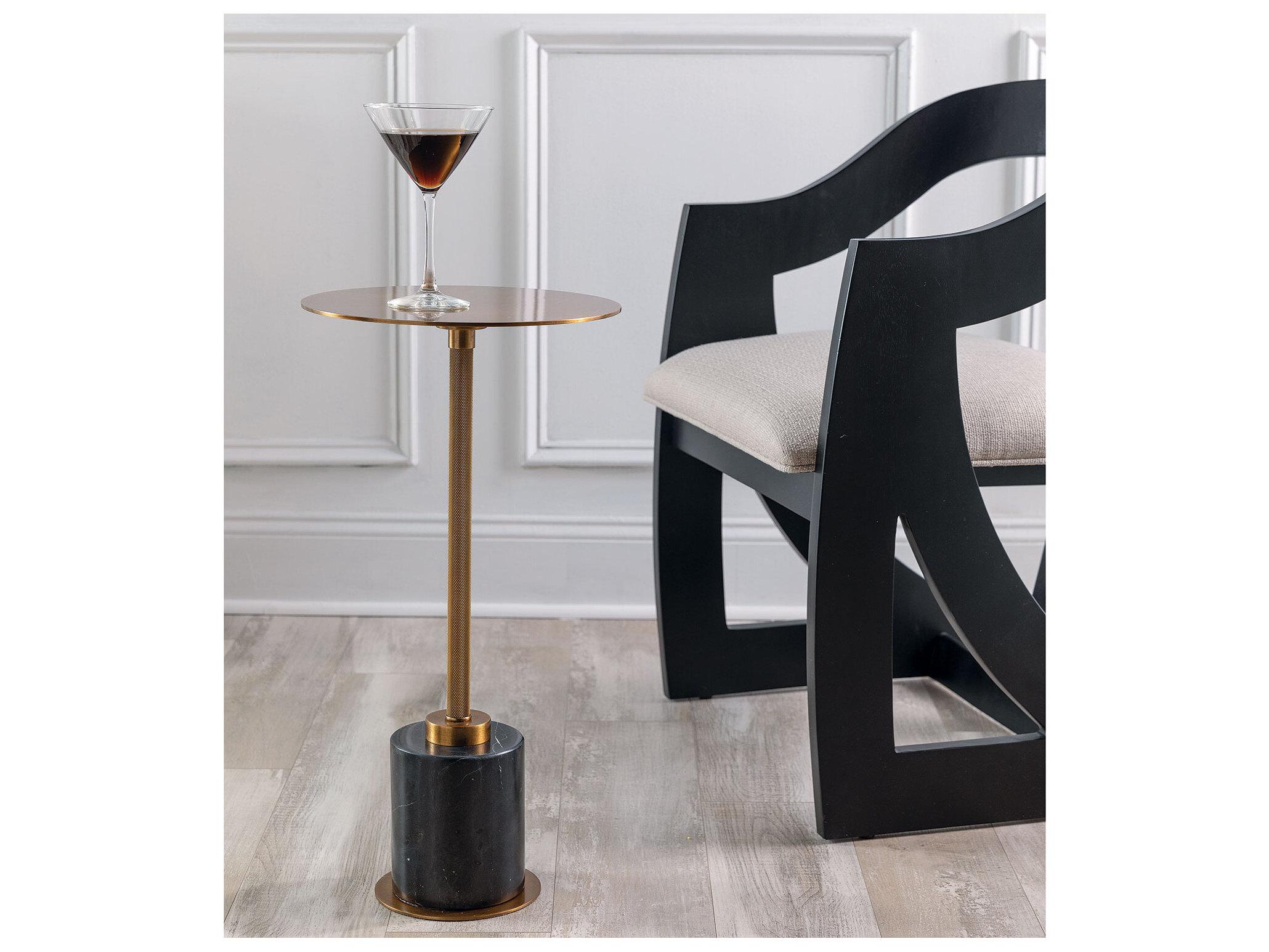 Port 68 Parliament Brass Table 23"Hx12"D