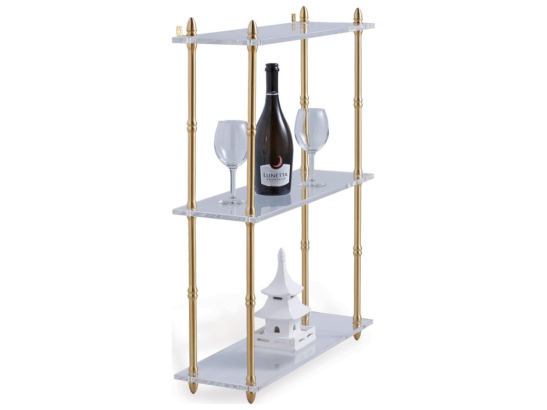 Port 68 Carmel Brass Shelf Wide 24