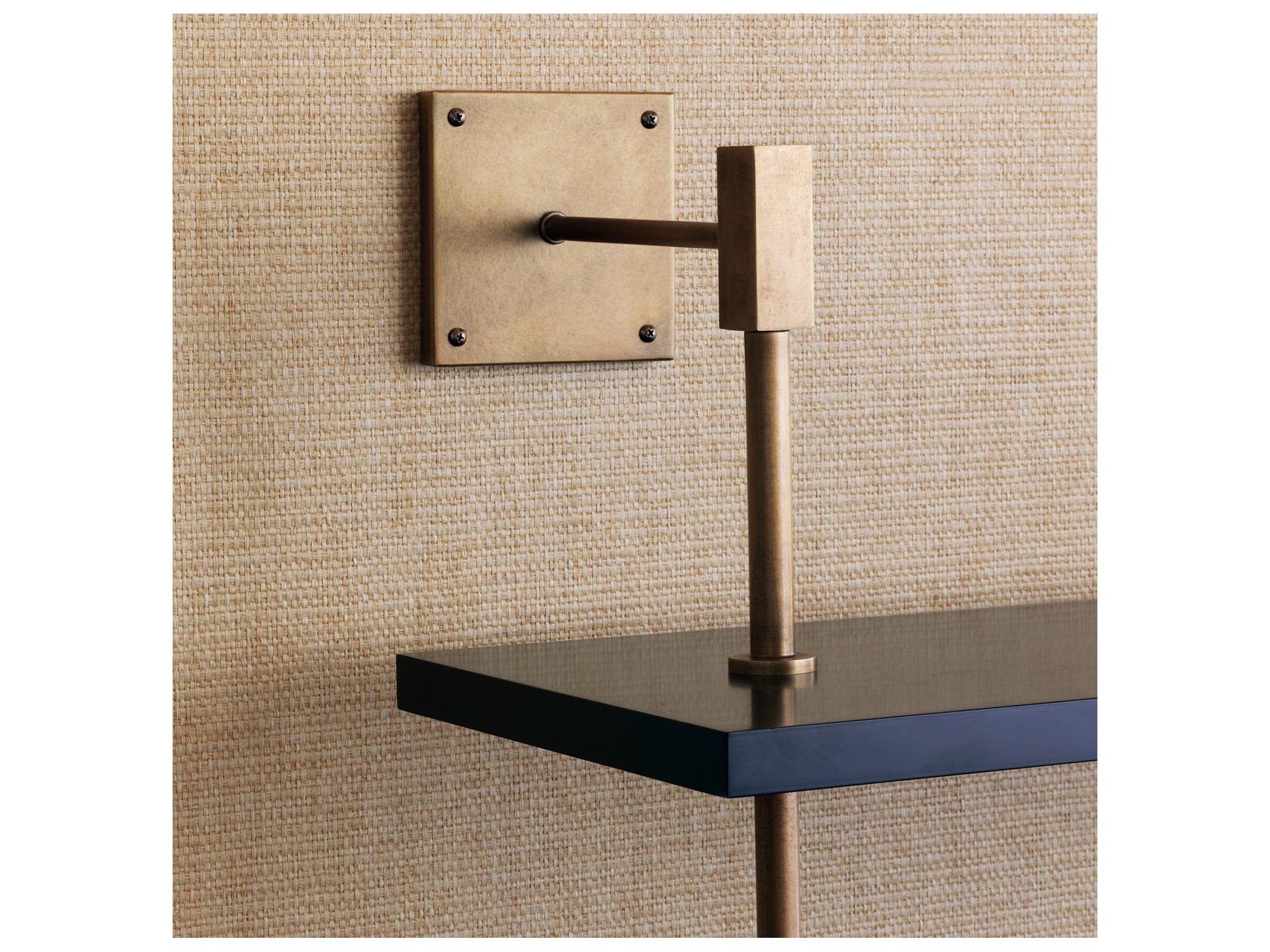 Port 68 Marais 3-Tier Black/Brass Shelf 36"W