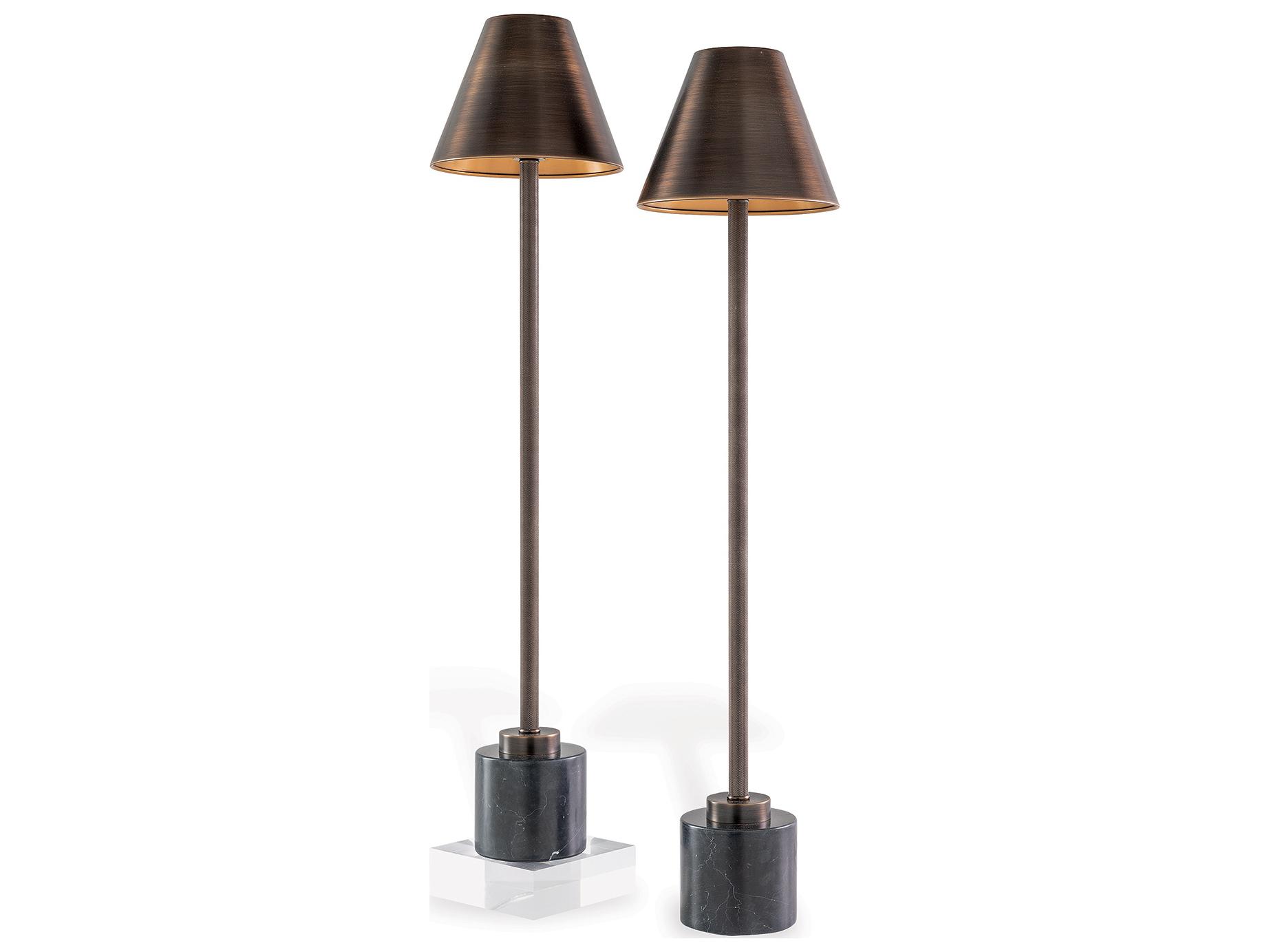 Port 68 Palament Buffet Lamp Bronze/Set Of 2 34"Hx8"D
