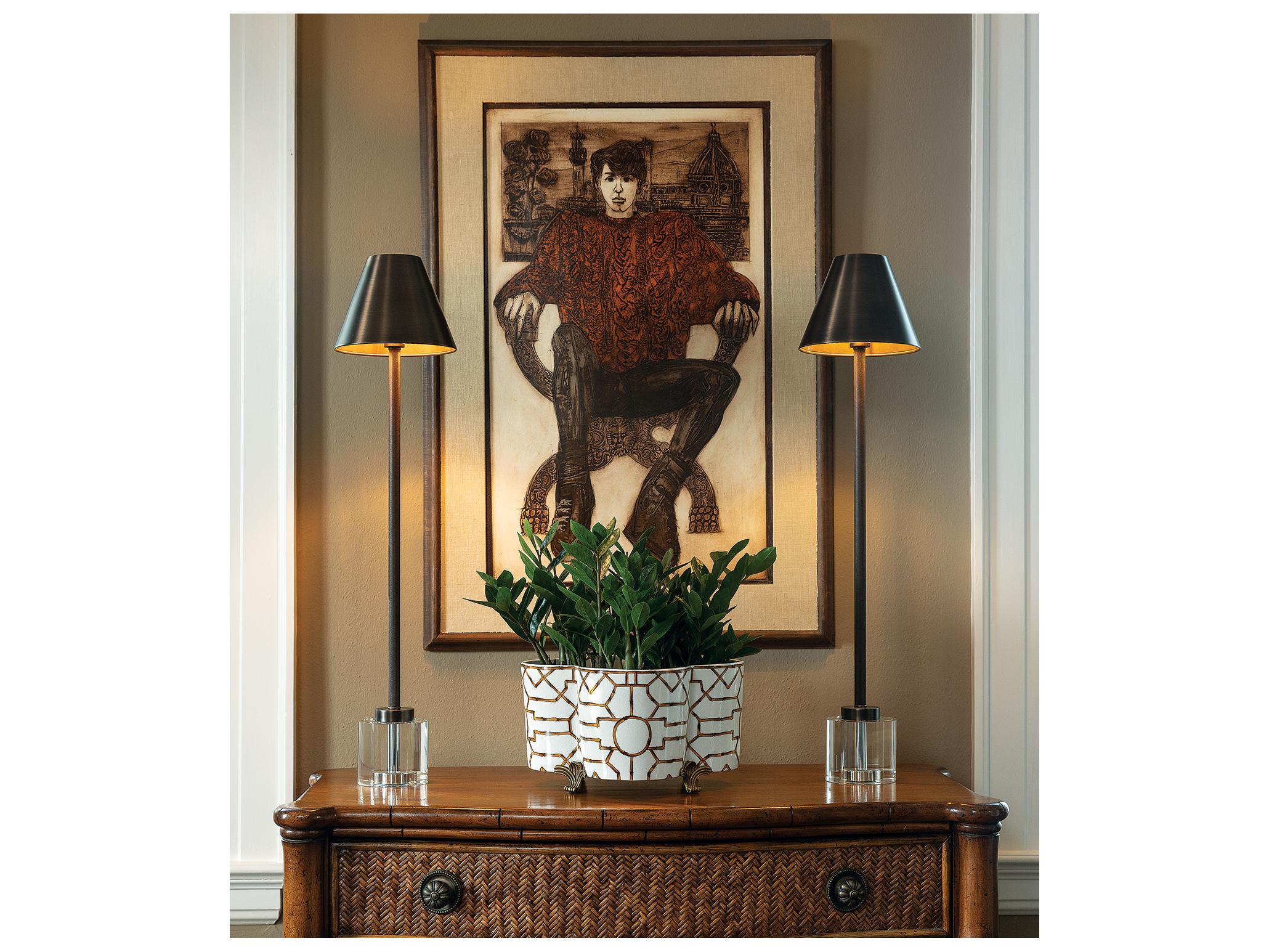 Port 68 Parliament Crystal/Bronze Buffet Lamp (Set/2)