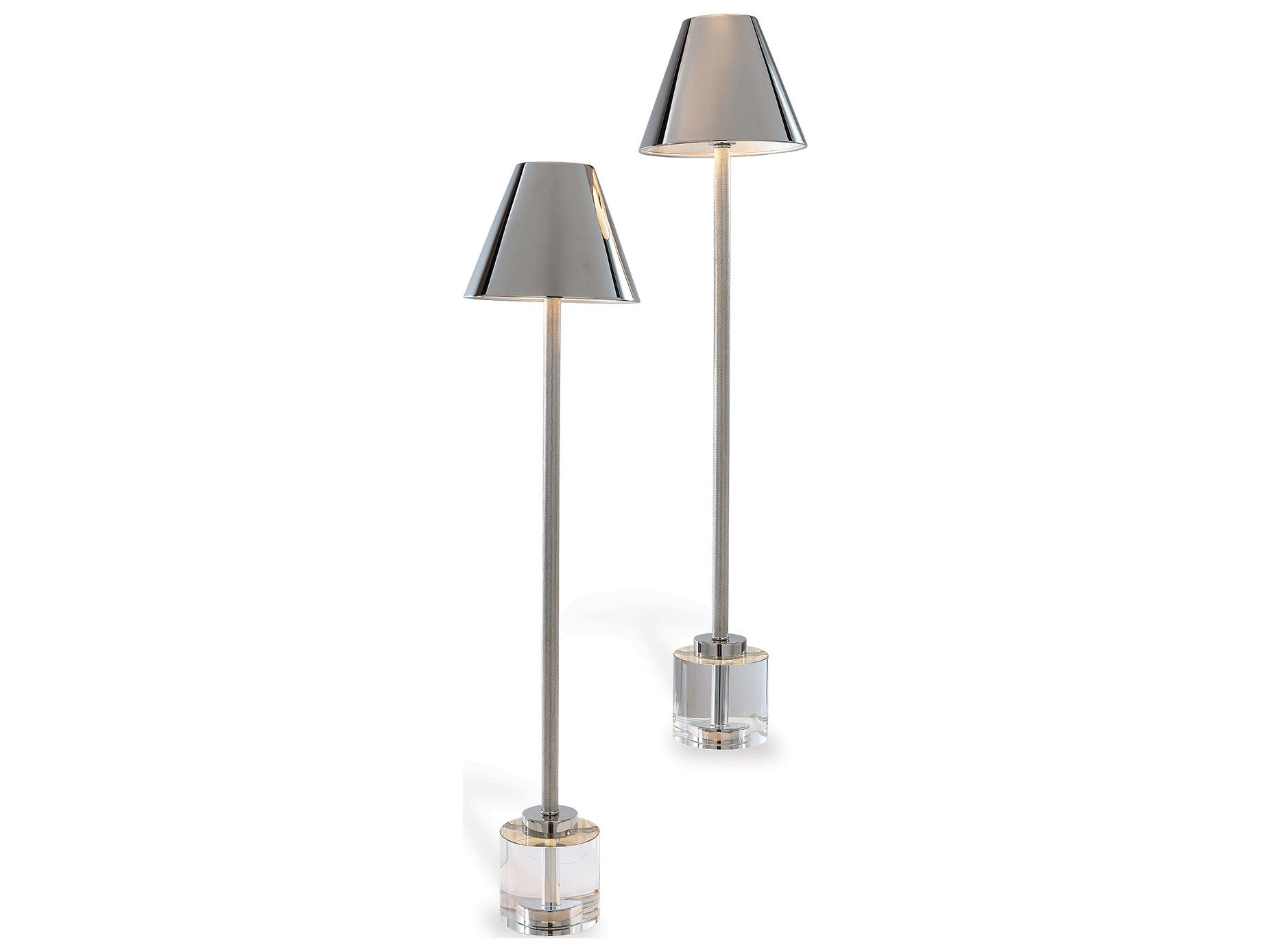Port 68 Parliament Crystal/Nickel Buffet Lamp (Set/2)