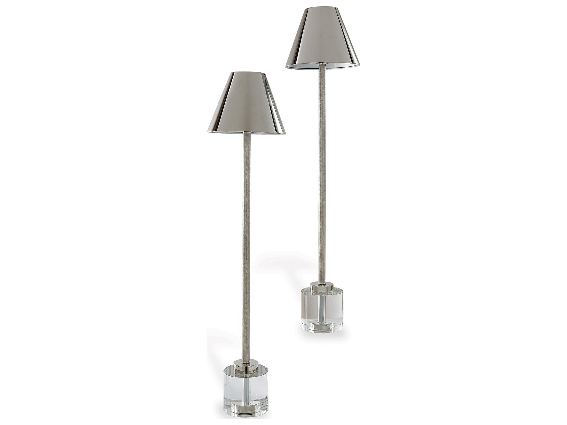 Port 68 Parliament Crystal/Nickel Buffet Lamp (Set/2)