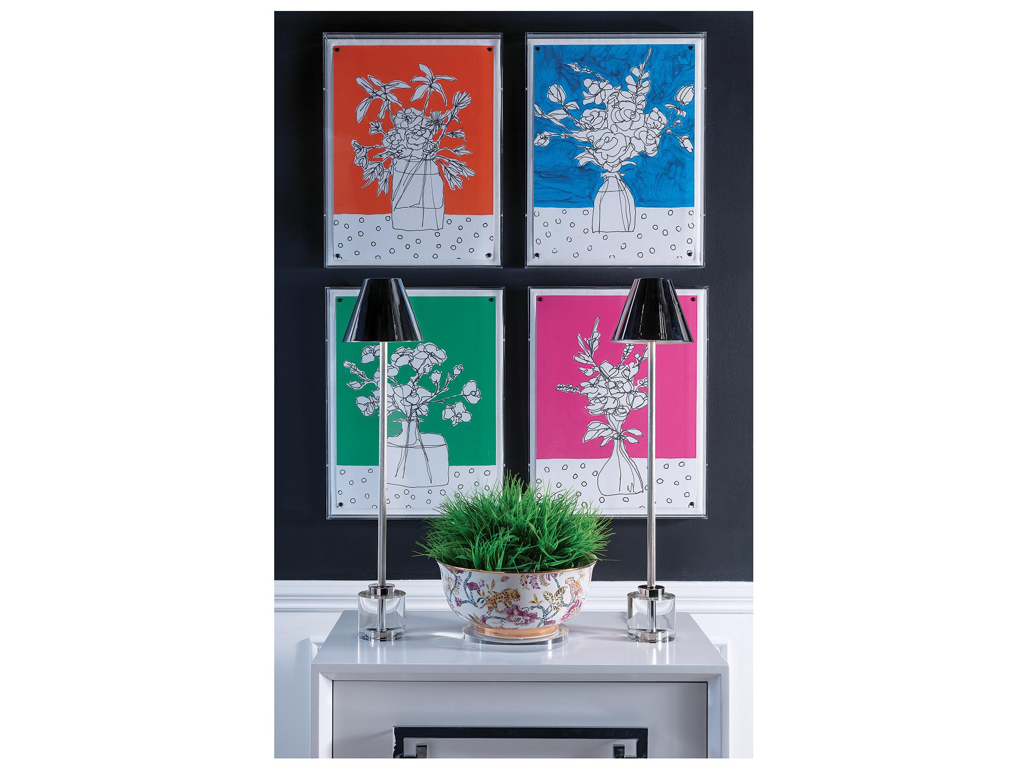 Port 68 Parliament Crystal/Nickel Buffet Lamp (Set/2)