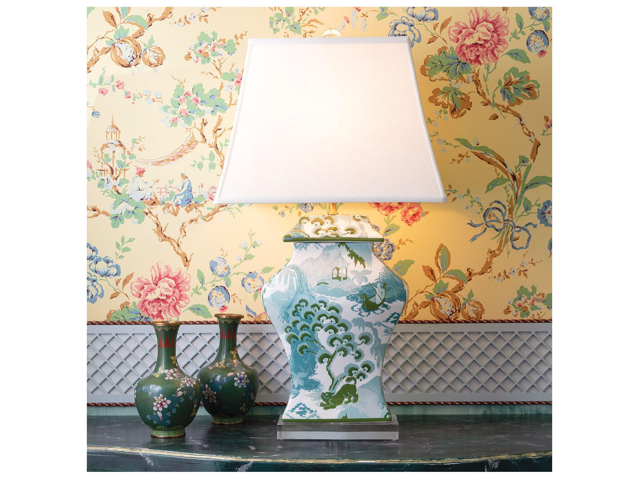 Port 68 Canton Celadon Lamp 33"H