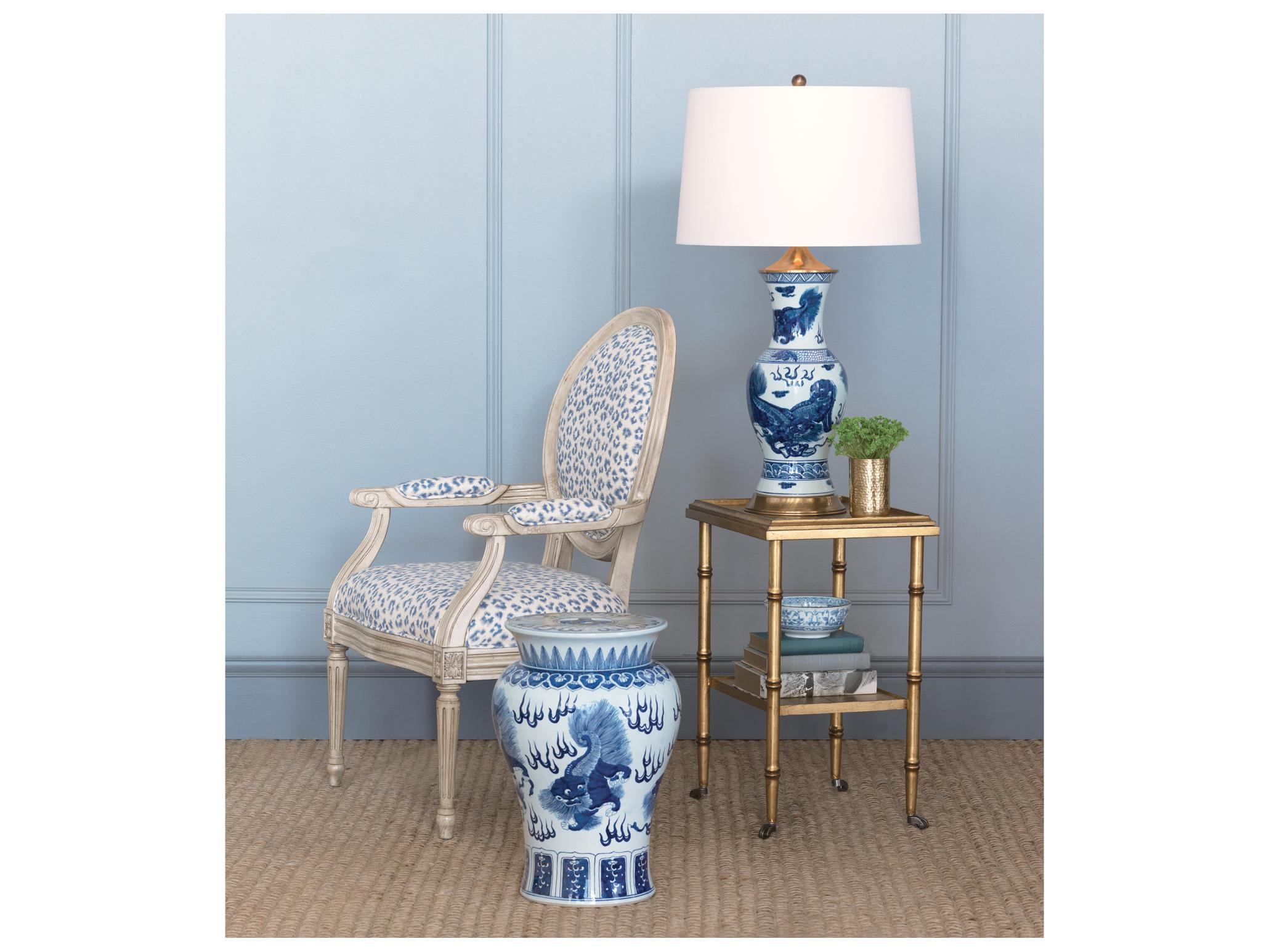 Port 68 Chow Blue Lamp