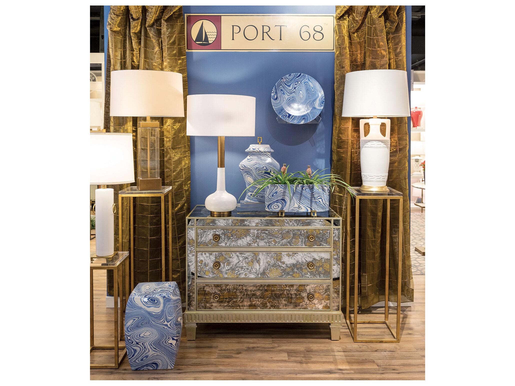 Port 68 Beverly Cream Lamp