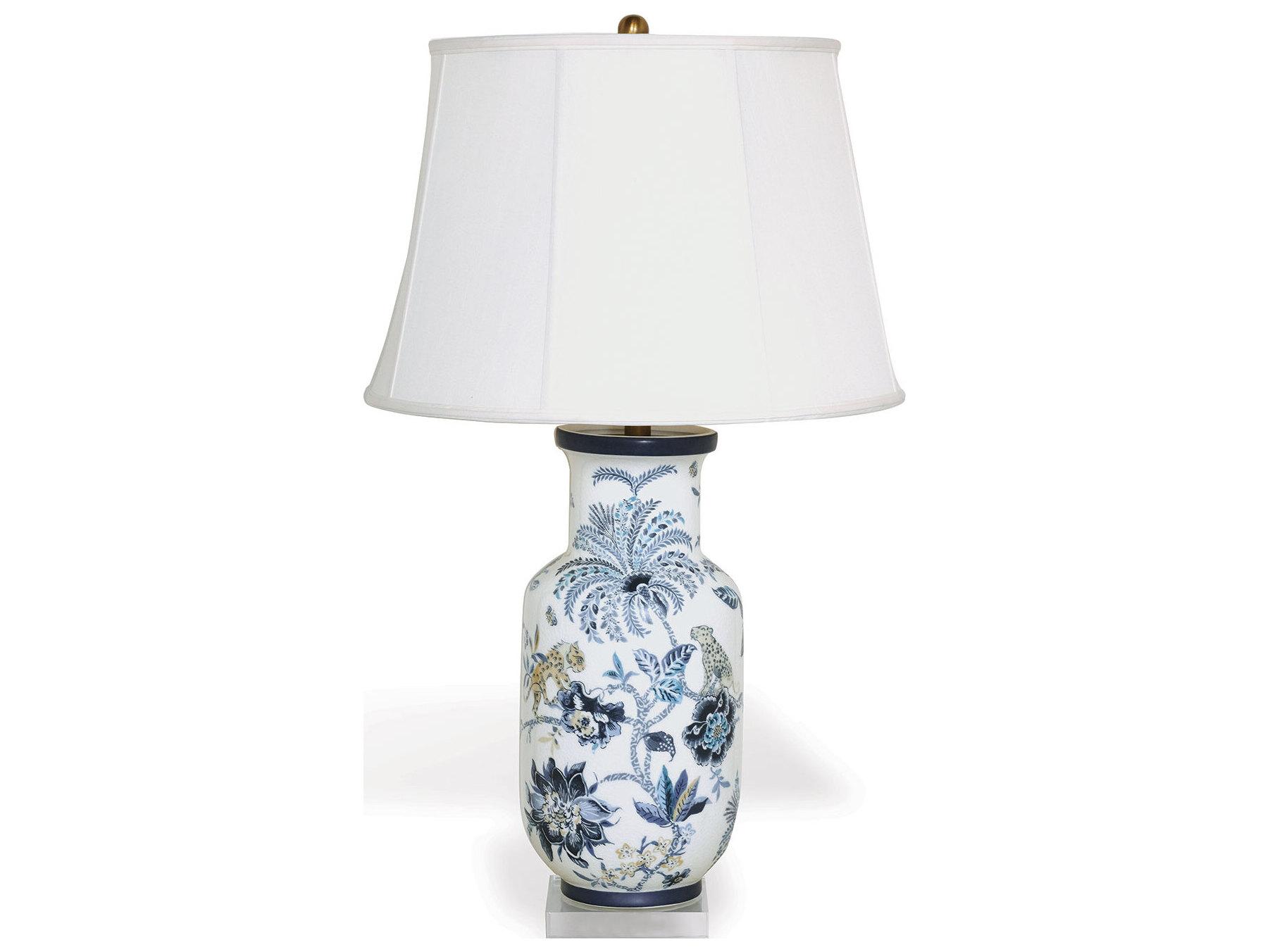 Port 68 Braganza Blue Lamp 34"H